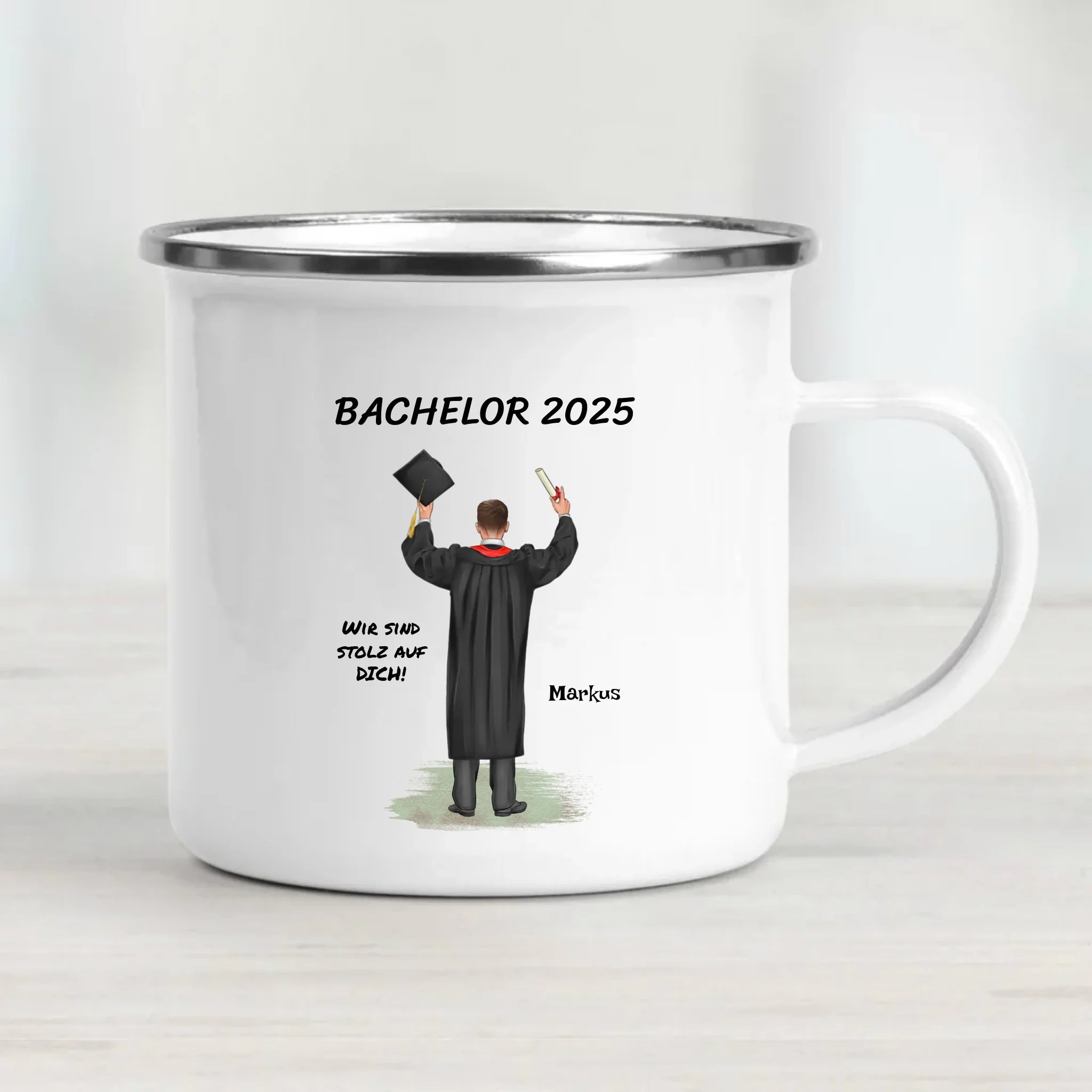 Bachelor Abschluss Geschenk Tasse personalsiert - Cantty