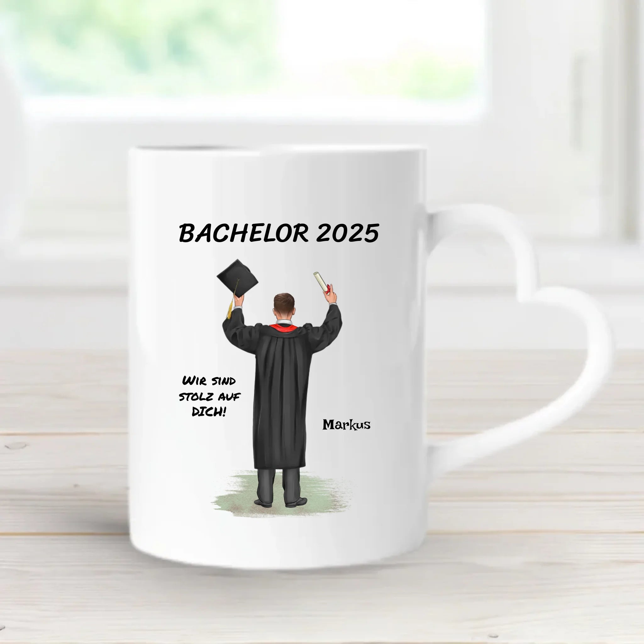 Bachelor Abschluss Geschenk Tasse personalsiert - Cantty