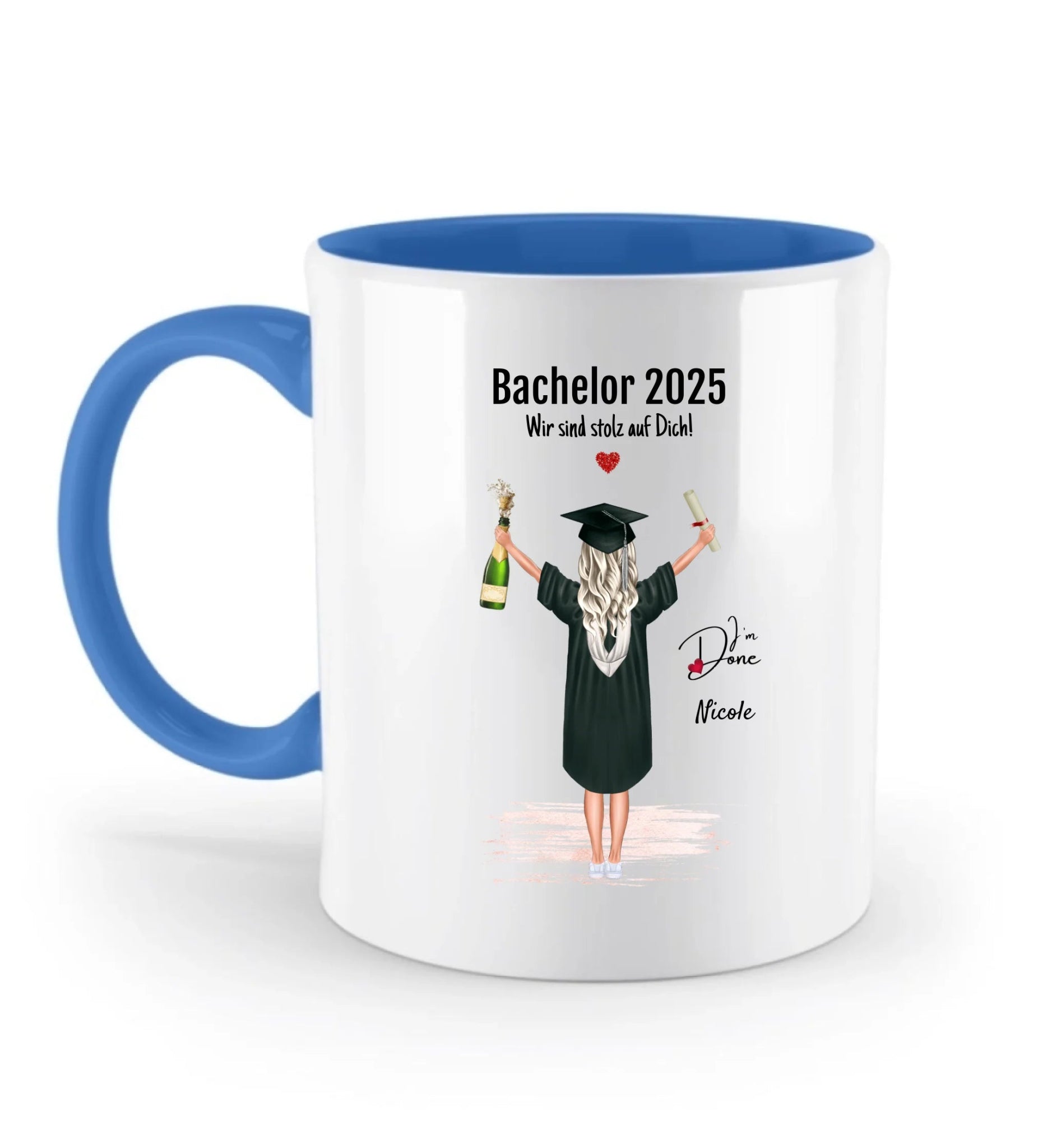 Bachelor Absolventin Geschenk Tasse - Cantty