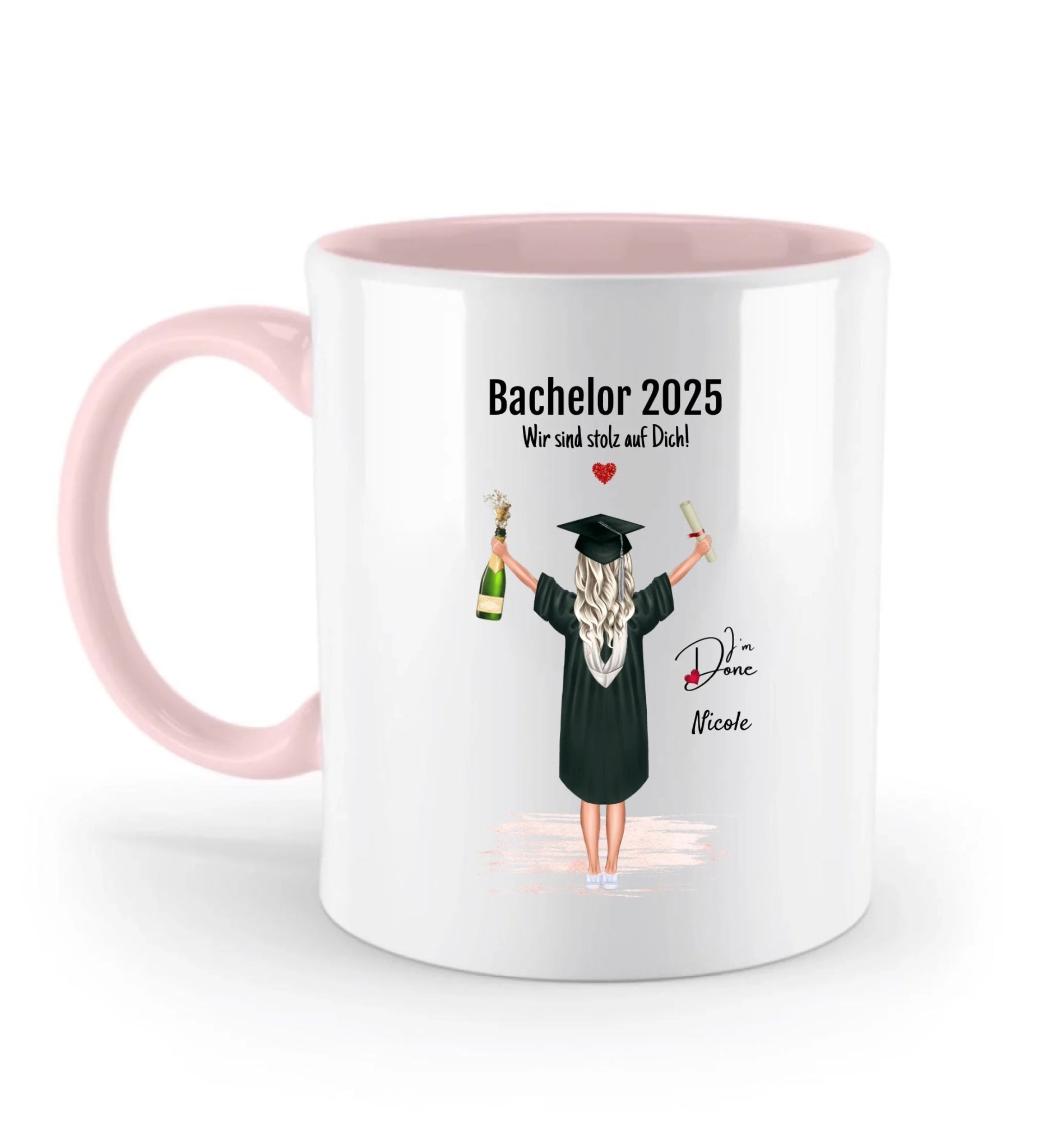 Bachelor Absolventin Geschenk Tasse - Cantty