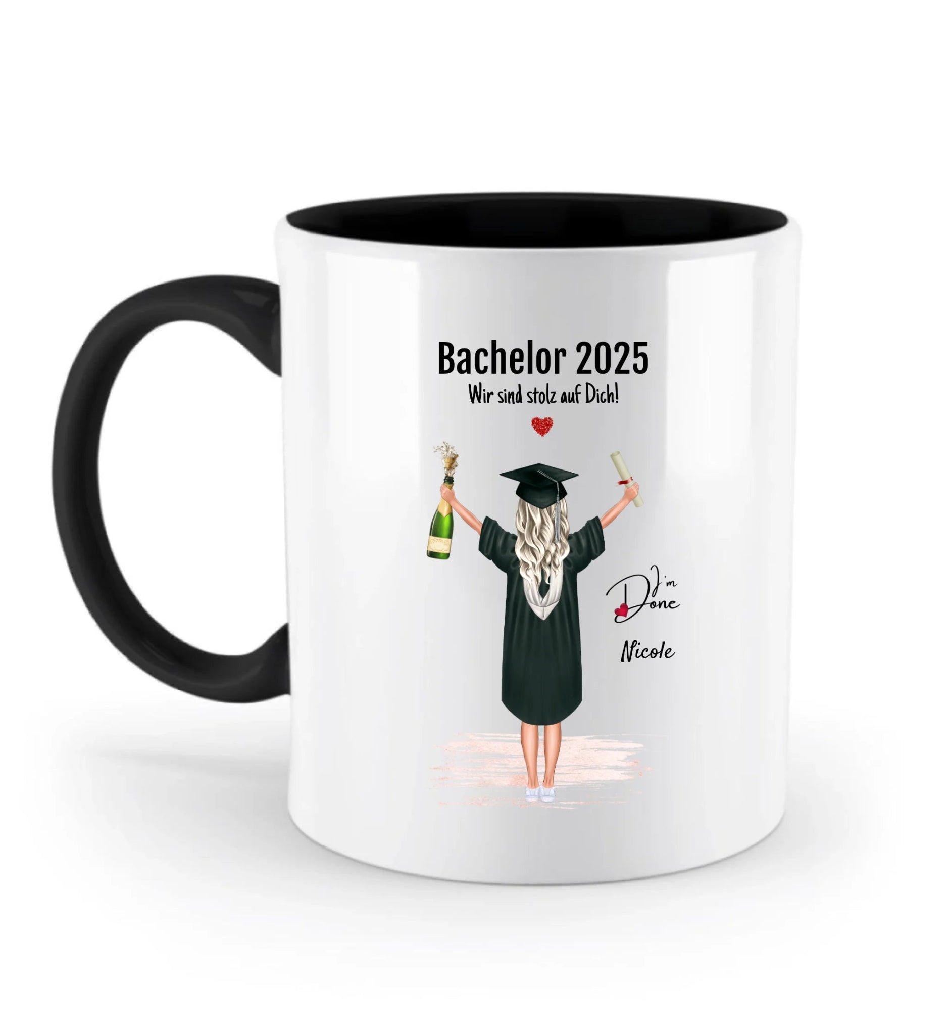 Bachelor Absolventin Geschenk Tasse - Cantty