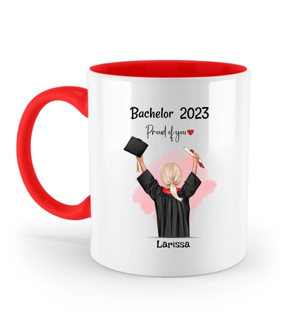 Bachelorabschluss Tasse personalisiert für Tochter - Cantty
