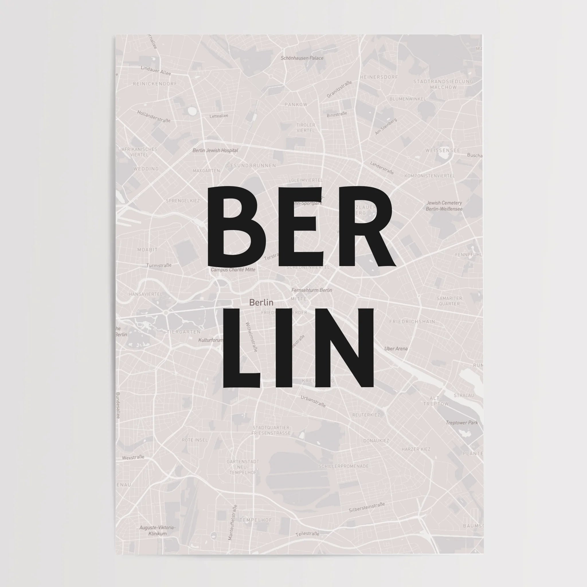 Berlin Koordinatenposter Stadtkarte dein Lieblingsort personalisiert - Cantty