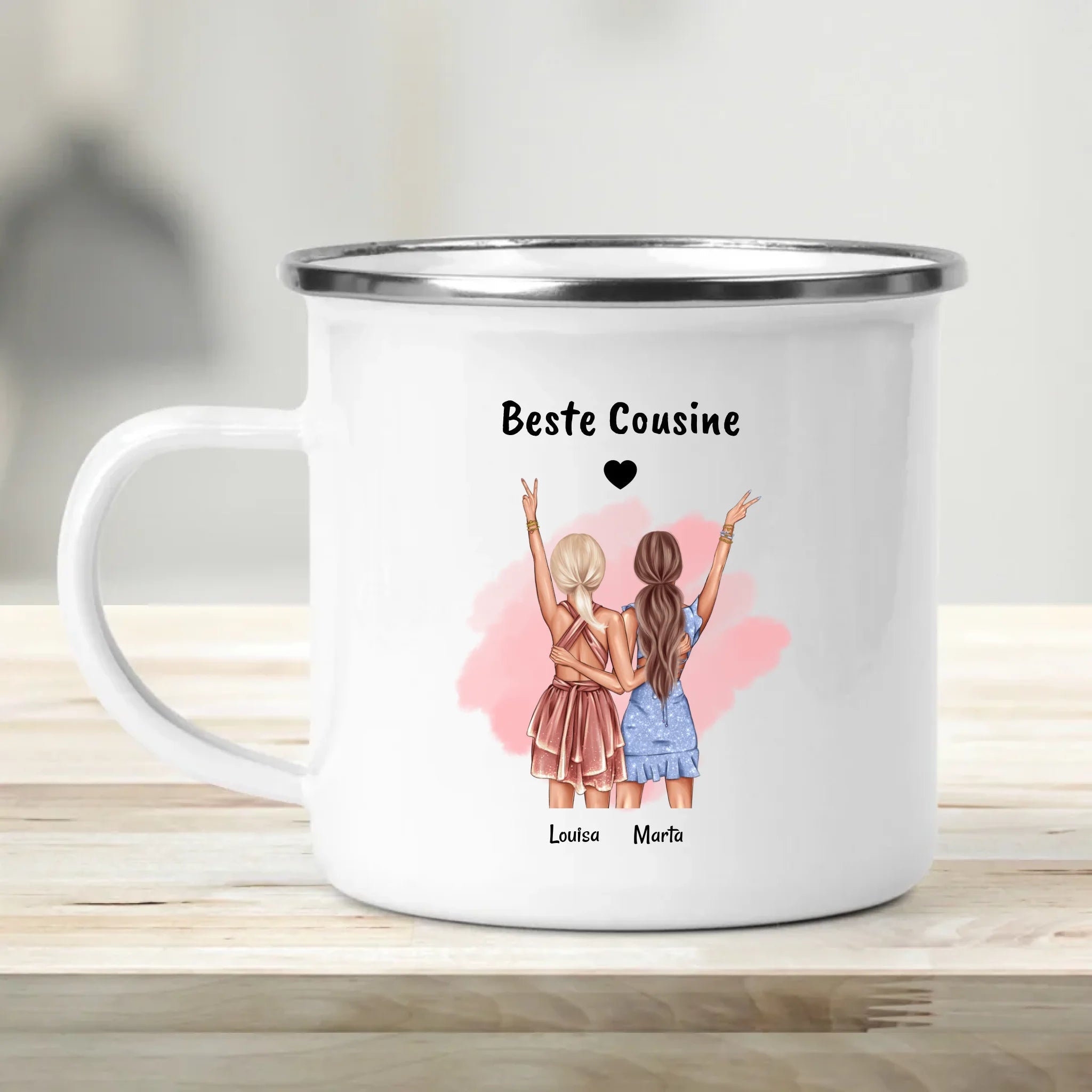 Beste Cousine Geschenk Tasse personalisiert - Cantty