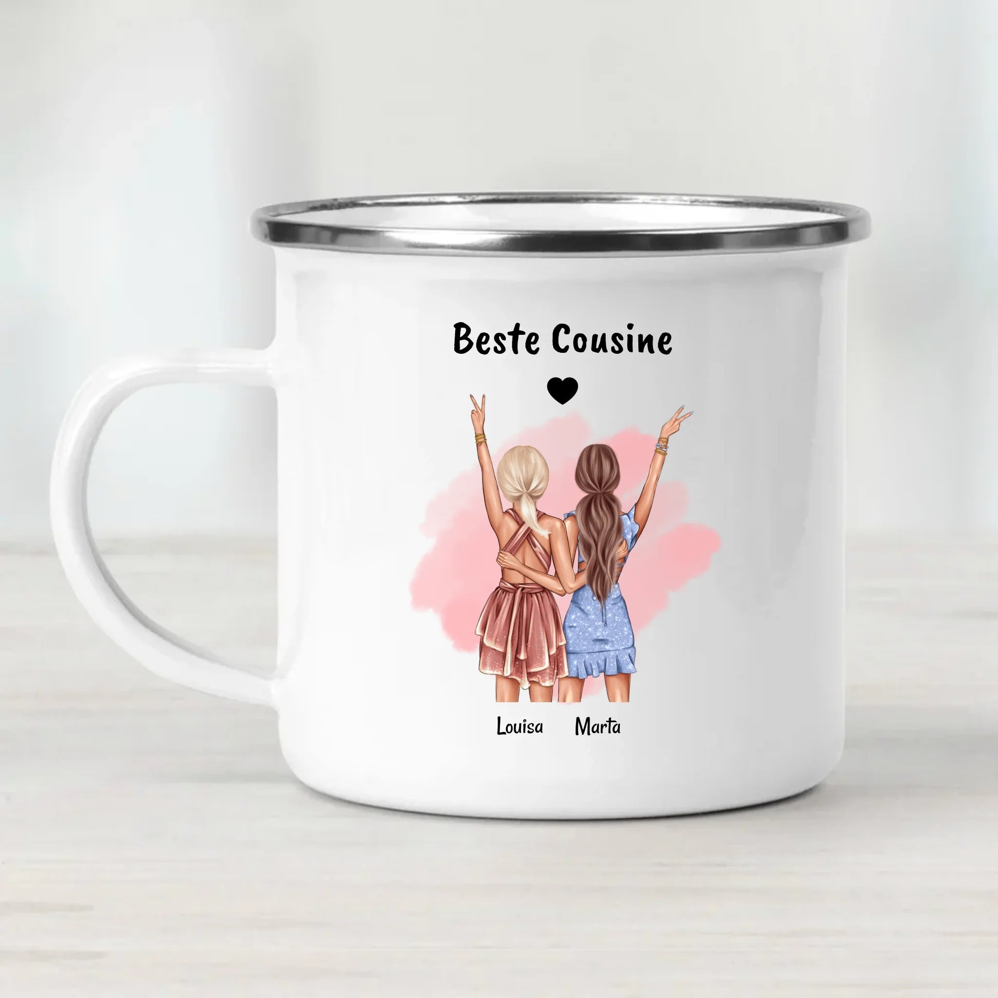 Beste Cousine Geschenk Tasse personalisiert - Cantty