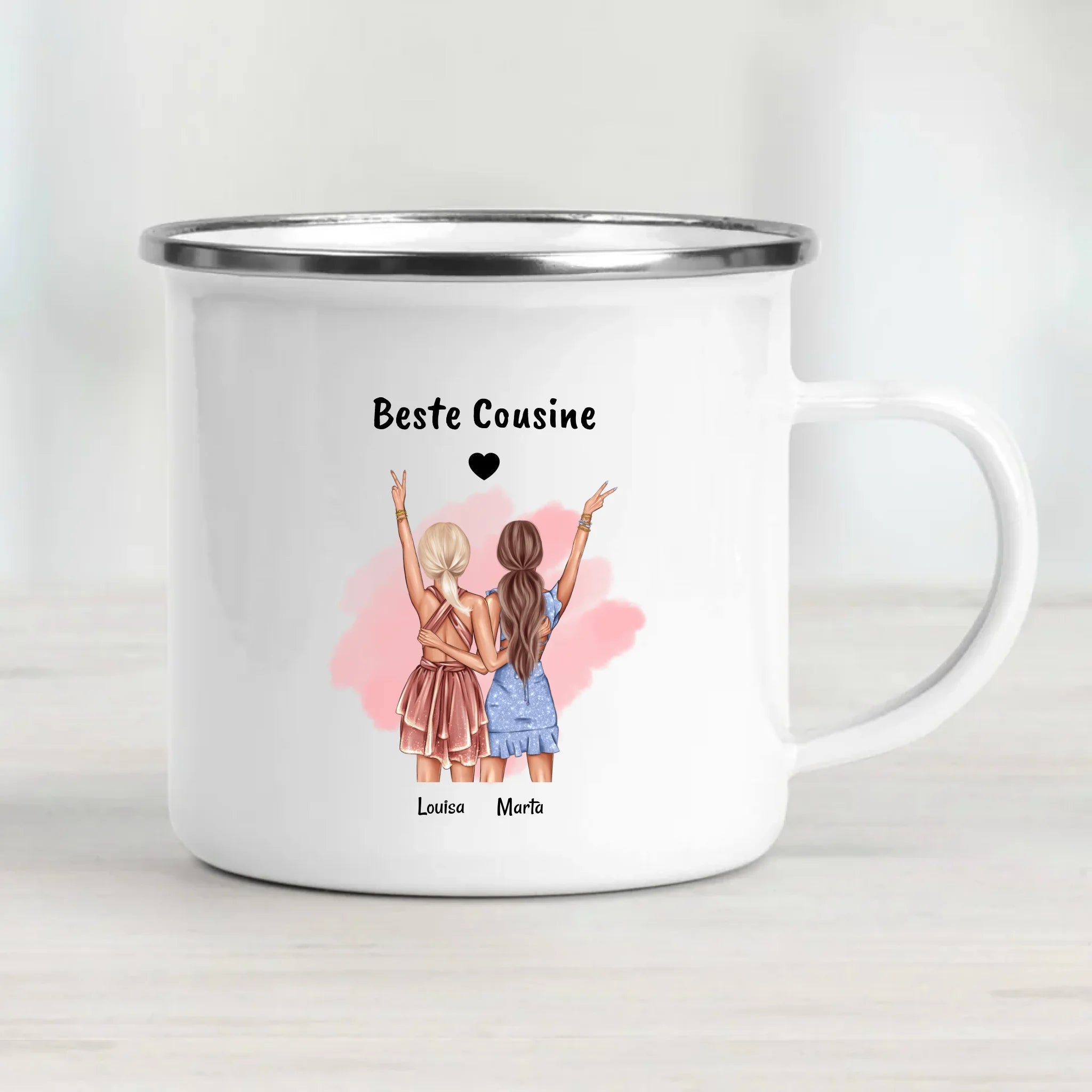 Beste Cousine Geschenk Tasse personalisiert - Cantty