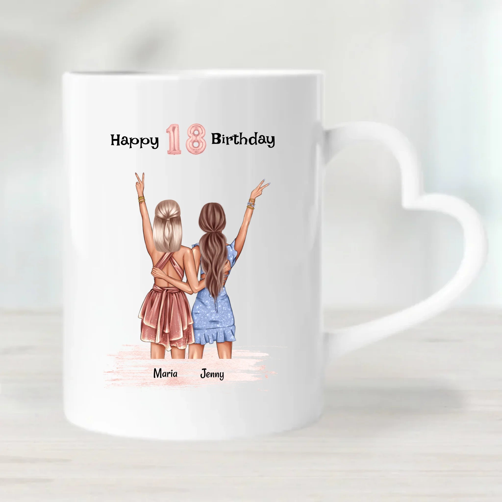 Beste Freundin 18 Geburtstagsgeschenk Tasse - Cantty