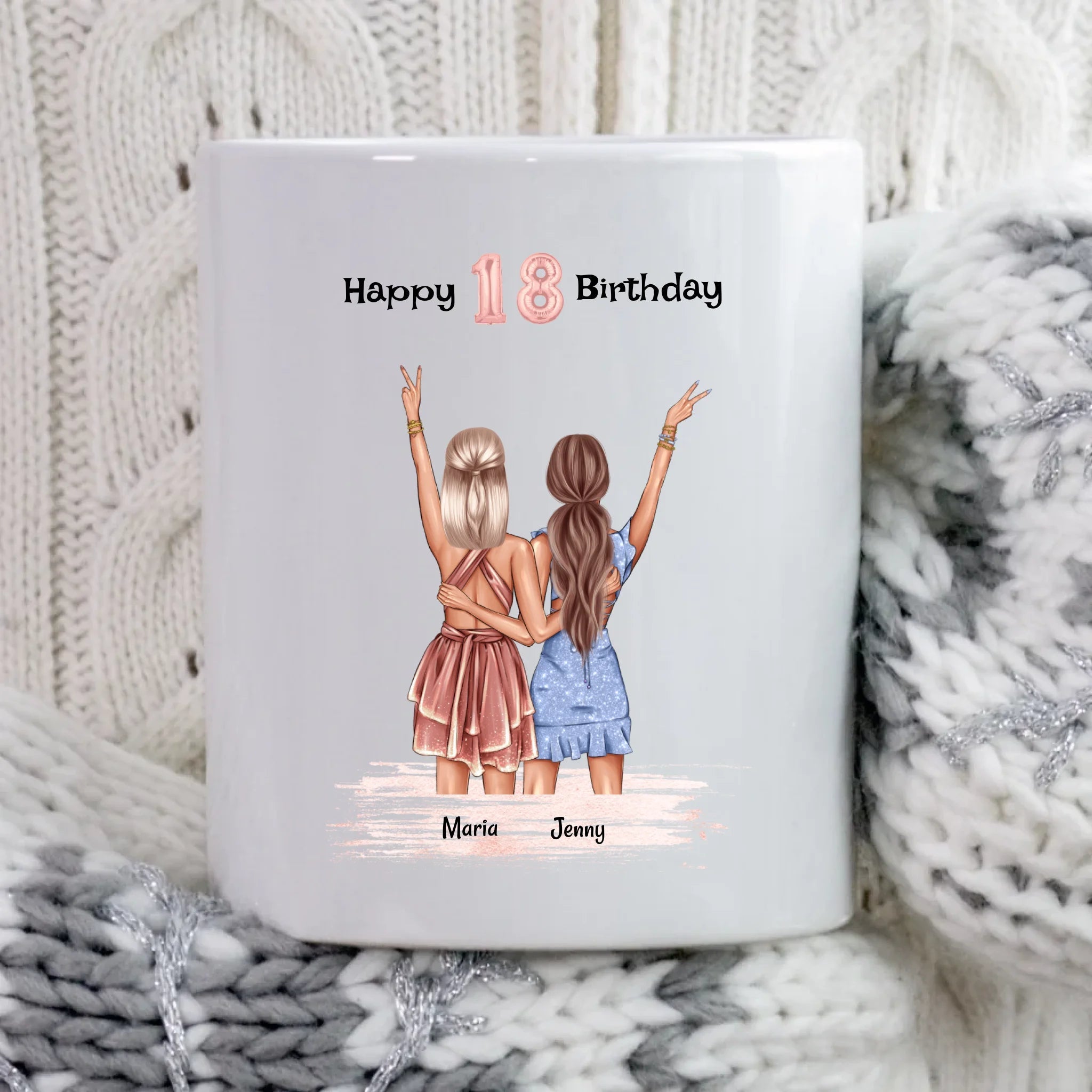 Beste Freundin 18 Geburtstagsgeschenk Tasse - Cantty