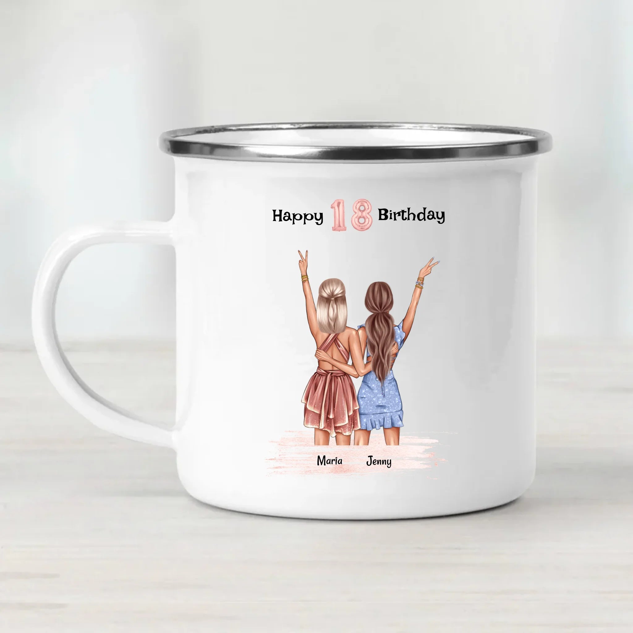 Beste Freundin 18 Geburtstagsgeschenk Tasse - Cantty