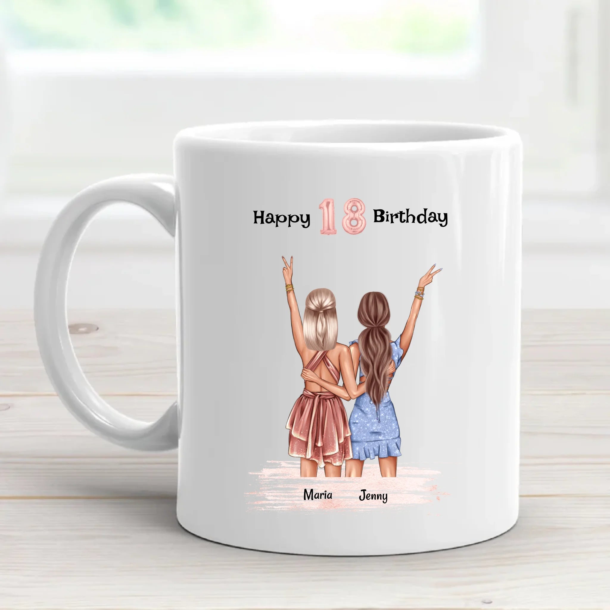 Beste Freundin 18 Geburtstagsgeschenk Tasse - Cantty