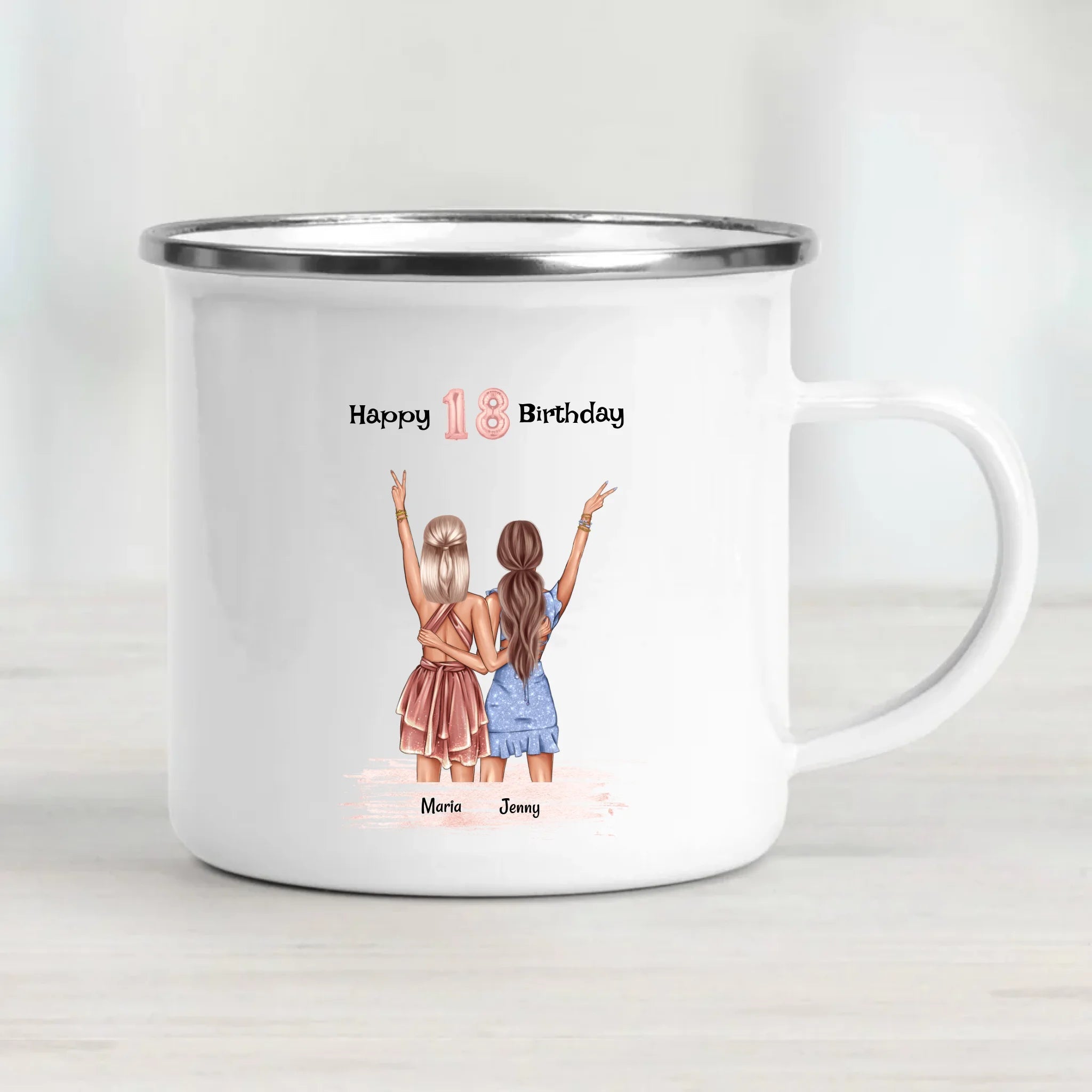Beste Freundin 18 Geburtstagsgeschenk Tasse - Cantty
