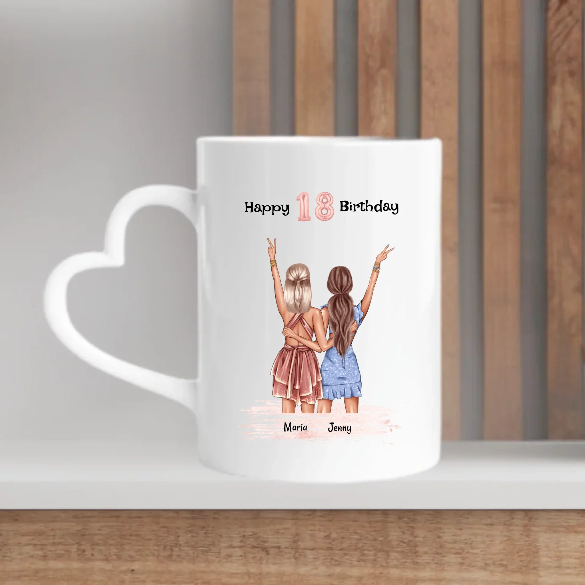 Beste Freundin 18 Geburtstagsgeschenk Tasse - Cantty