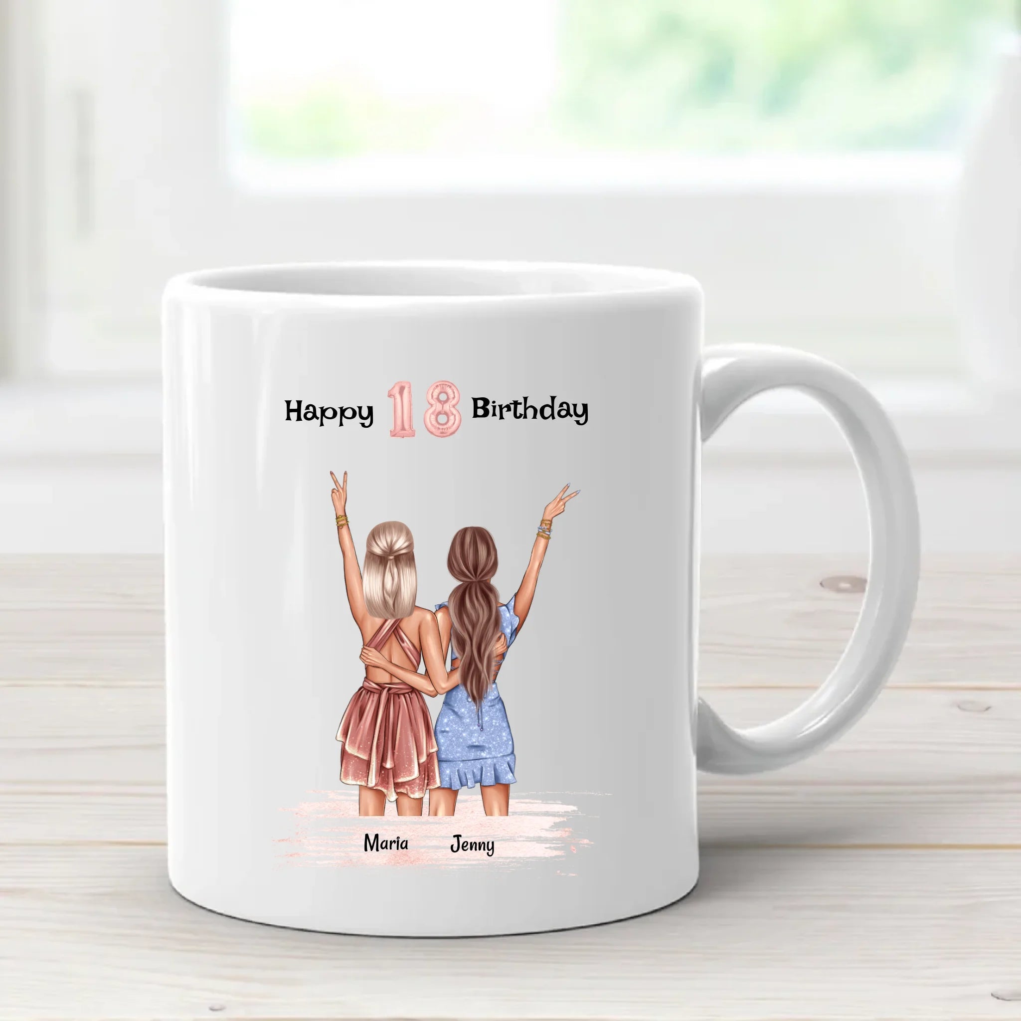 Beste Freundin 18 Geburtstagsgeschenk Tasse - Cantty