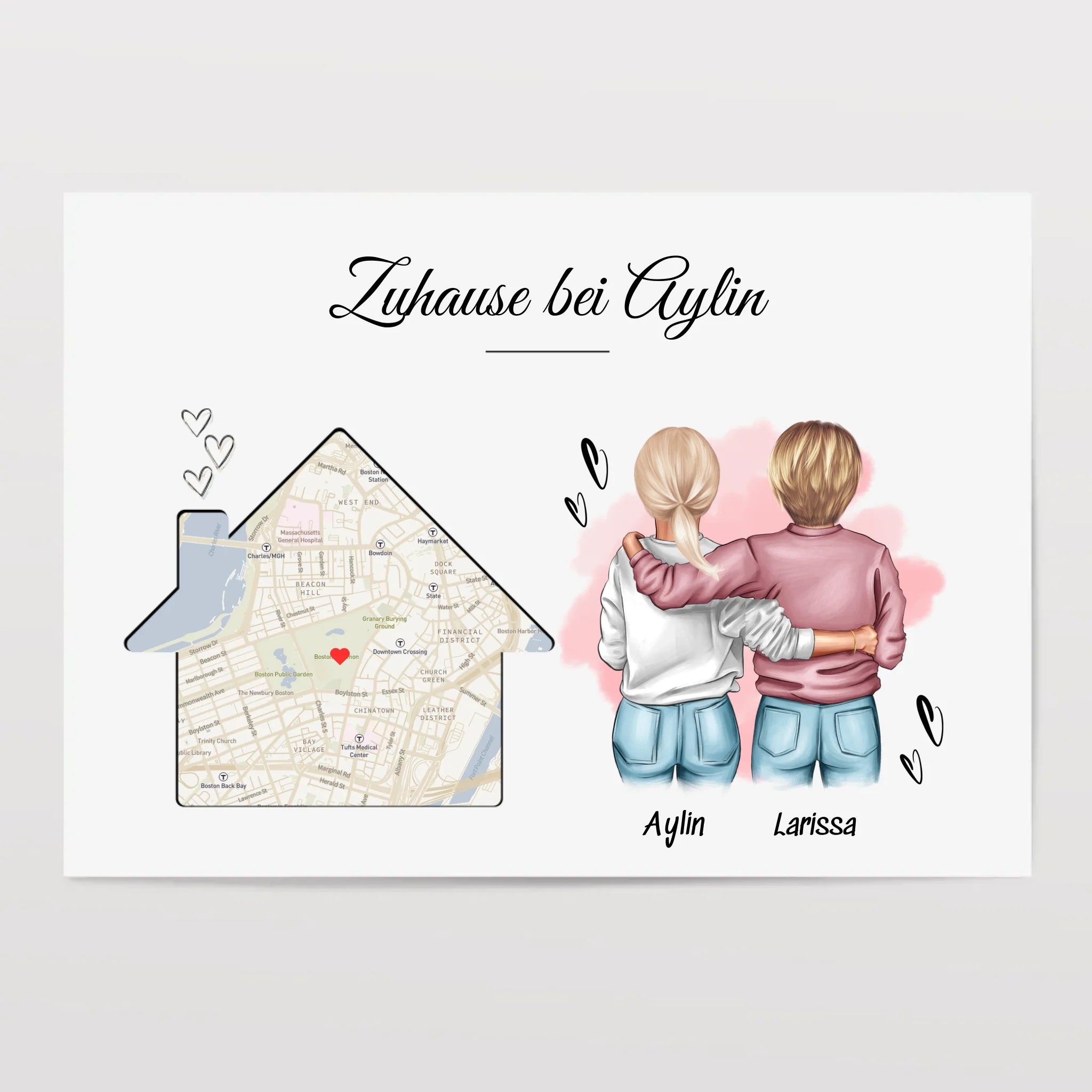 Beste Freundin Einzugsgeschenk Einweihung Wohnung Poster - Cantty