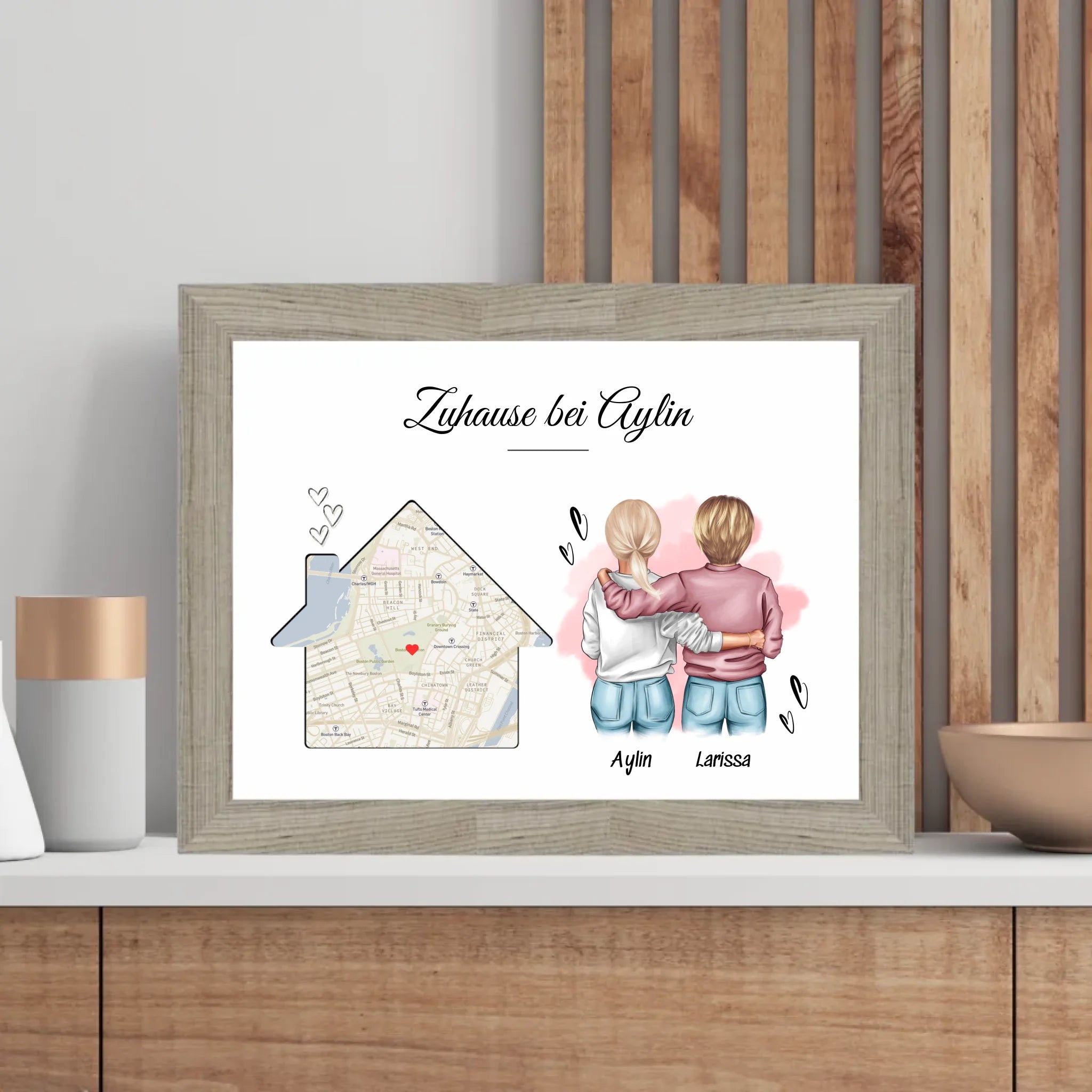 Beste Freundin Einzugsgeschenk Einweihung Wohnung Poster - Cantty