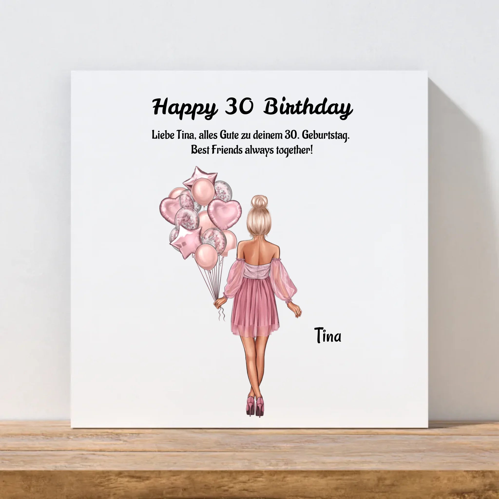 Beste Freundin Geburtstagsgeschenk Leinwandbild - Cantty