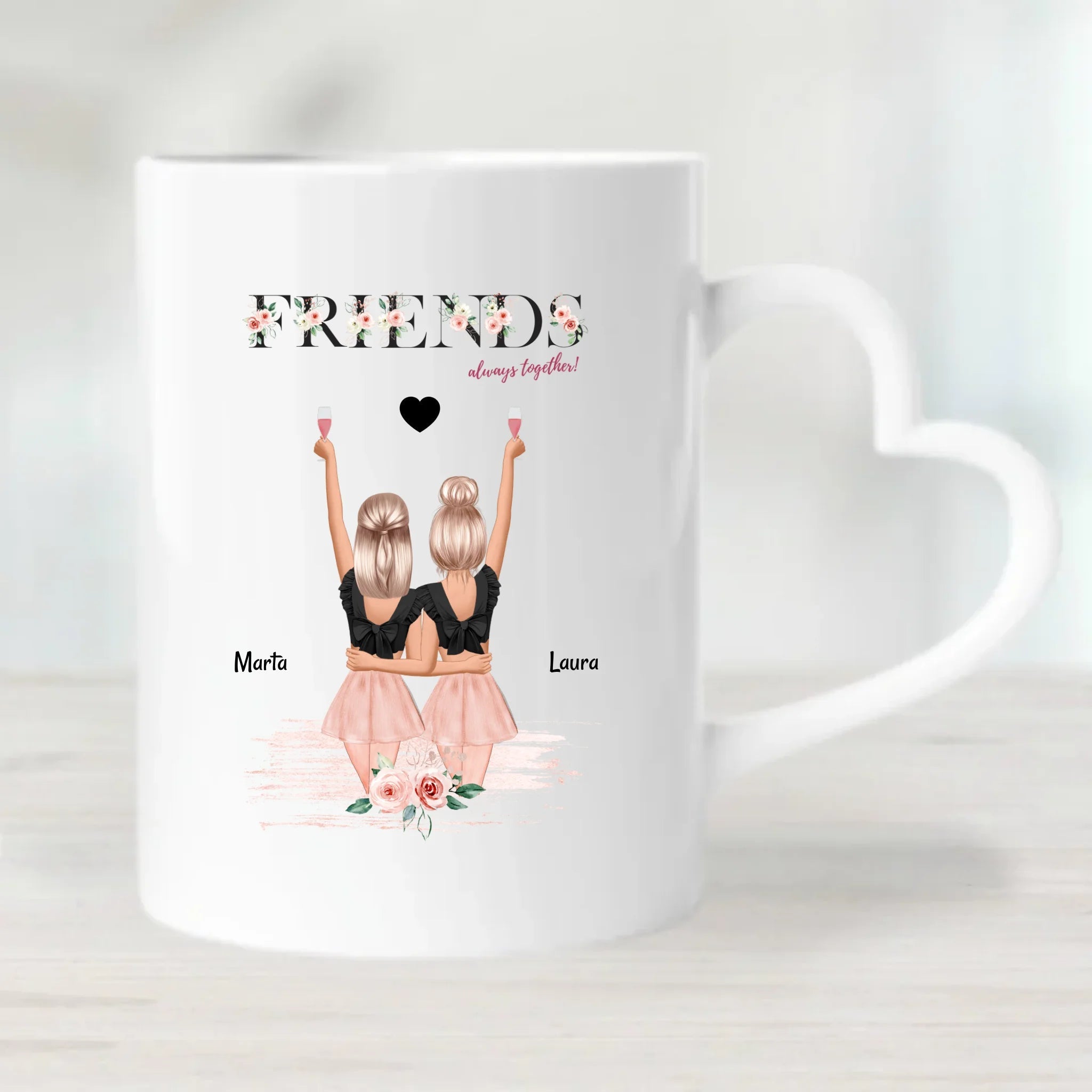 Beste Freundin Geschenk Tasse personalisiert - Cantty