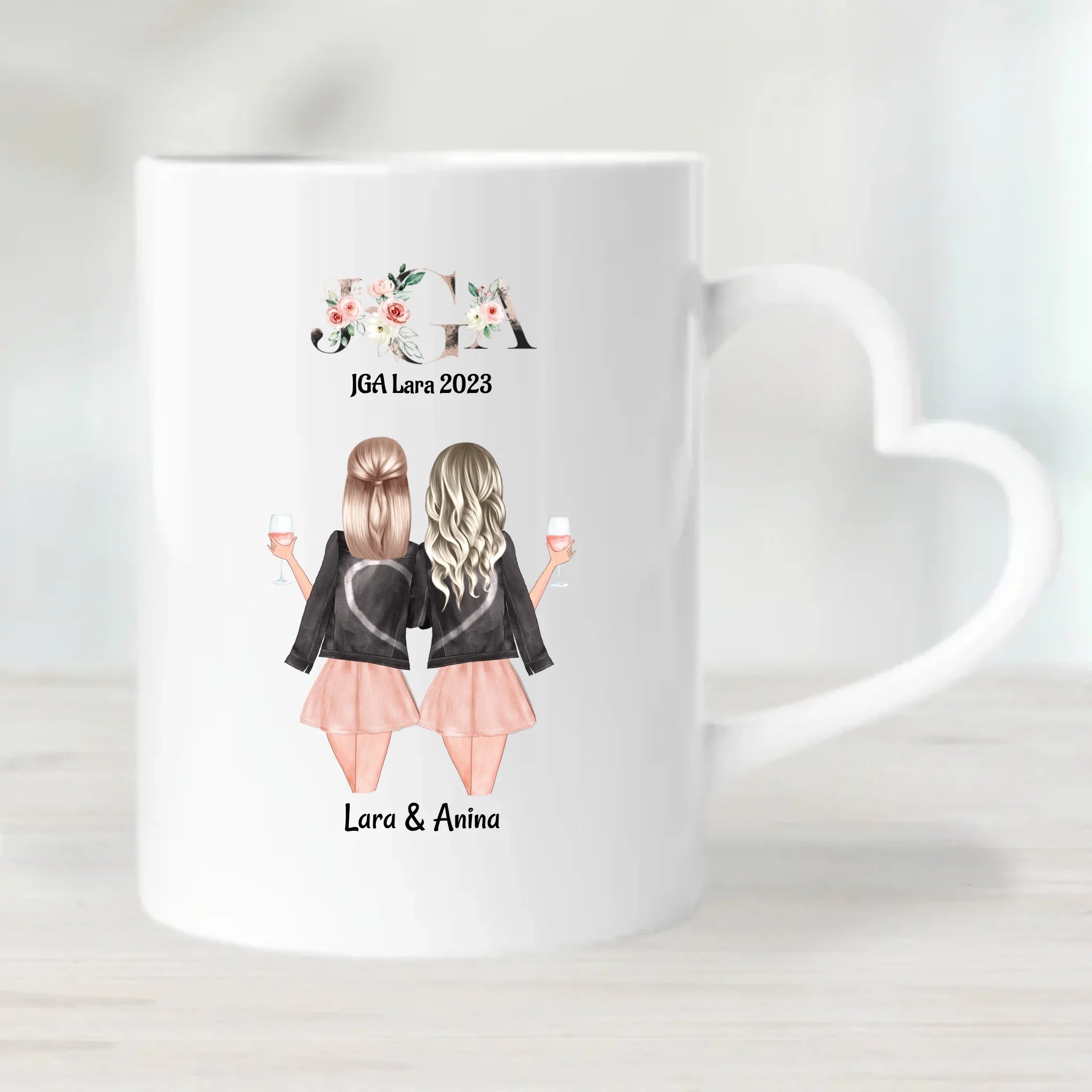 Beste Freundin JGA Tasse personalisiert - Cantty