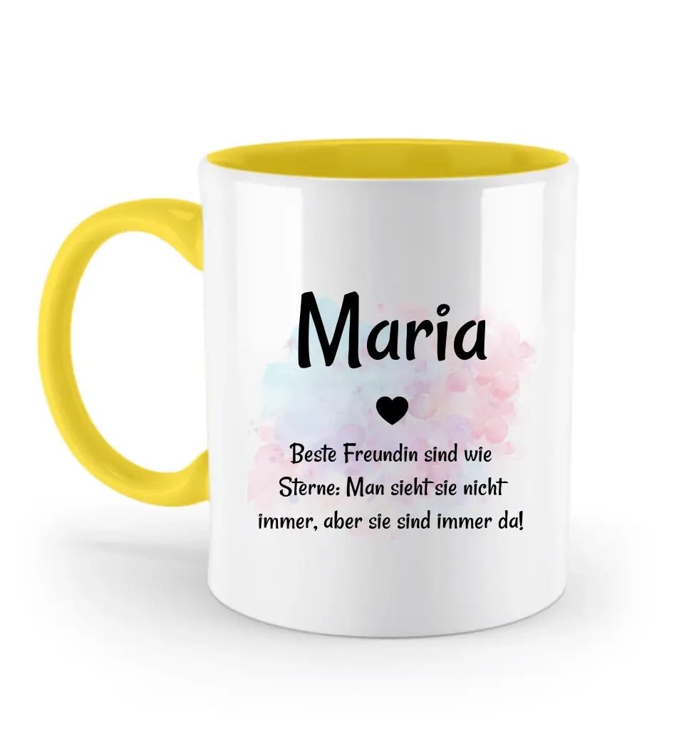 Beste Freundin Namenstasse mit Spruch personalisiert - Cantty