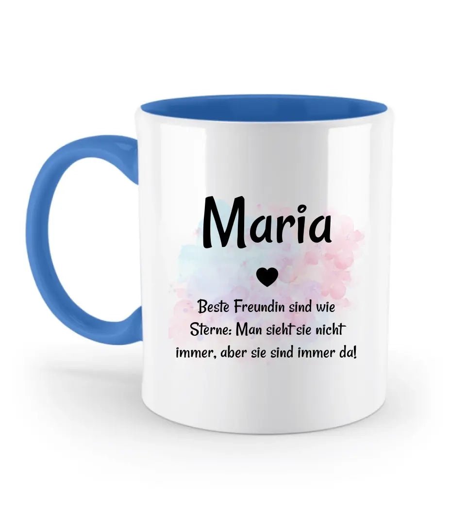 Beste Freundin Namenstasse mit Spruch personalisiert - Cantty