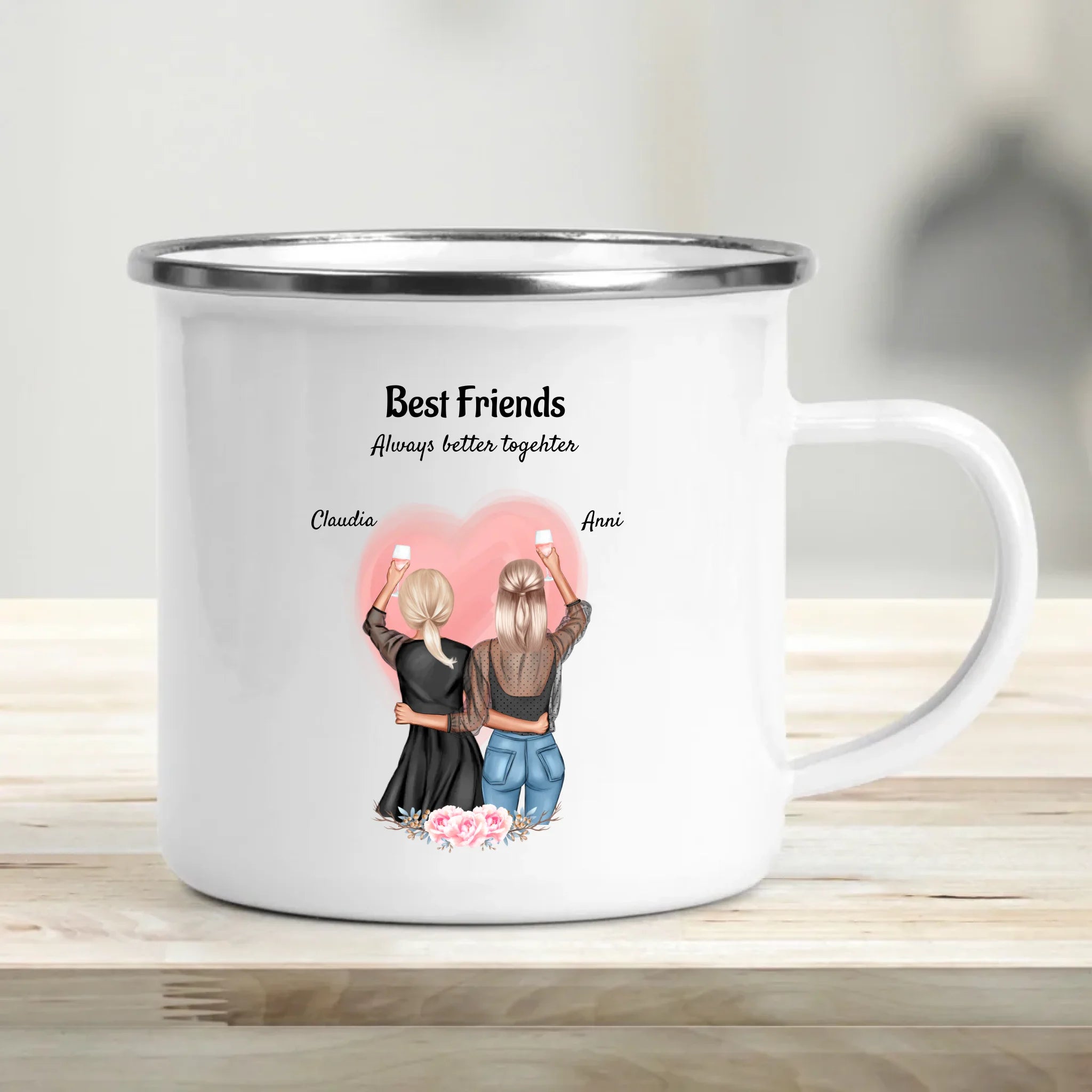 Beste Freundin Tasse Geschenk für 2 Personen - Cantty