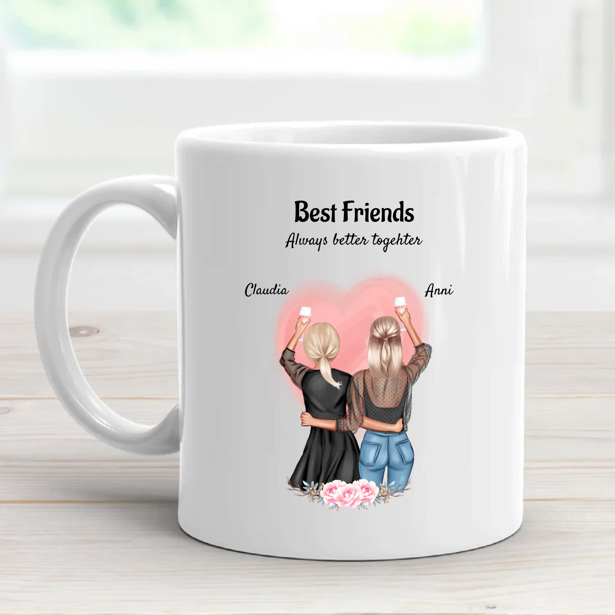 Beste Freundin Tasse Geschenk für 2 Personen - Cantty