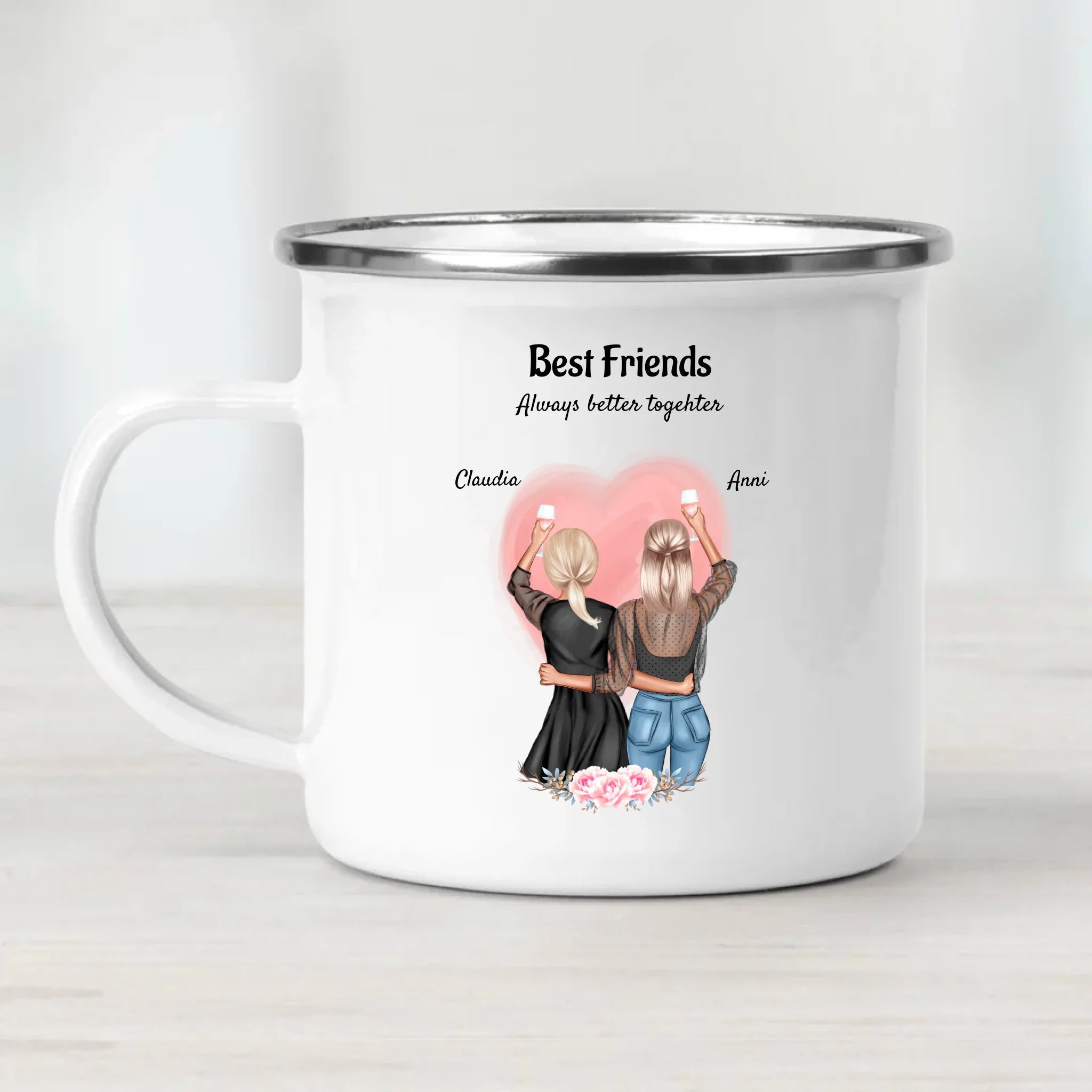 Beste Freundin Tasse Geschenk für 2 Personen - Cantty
