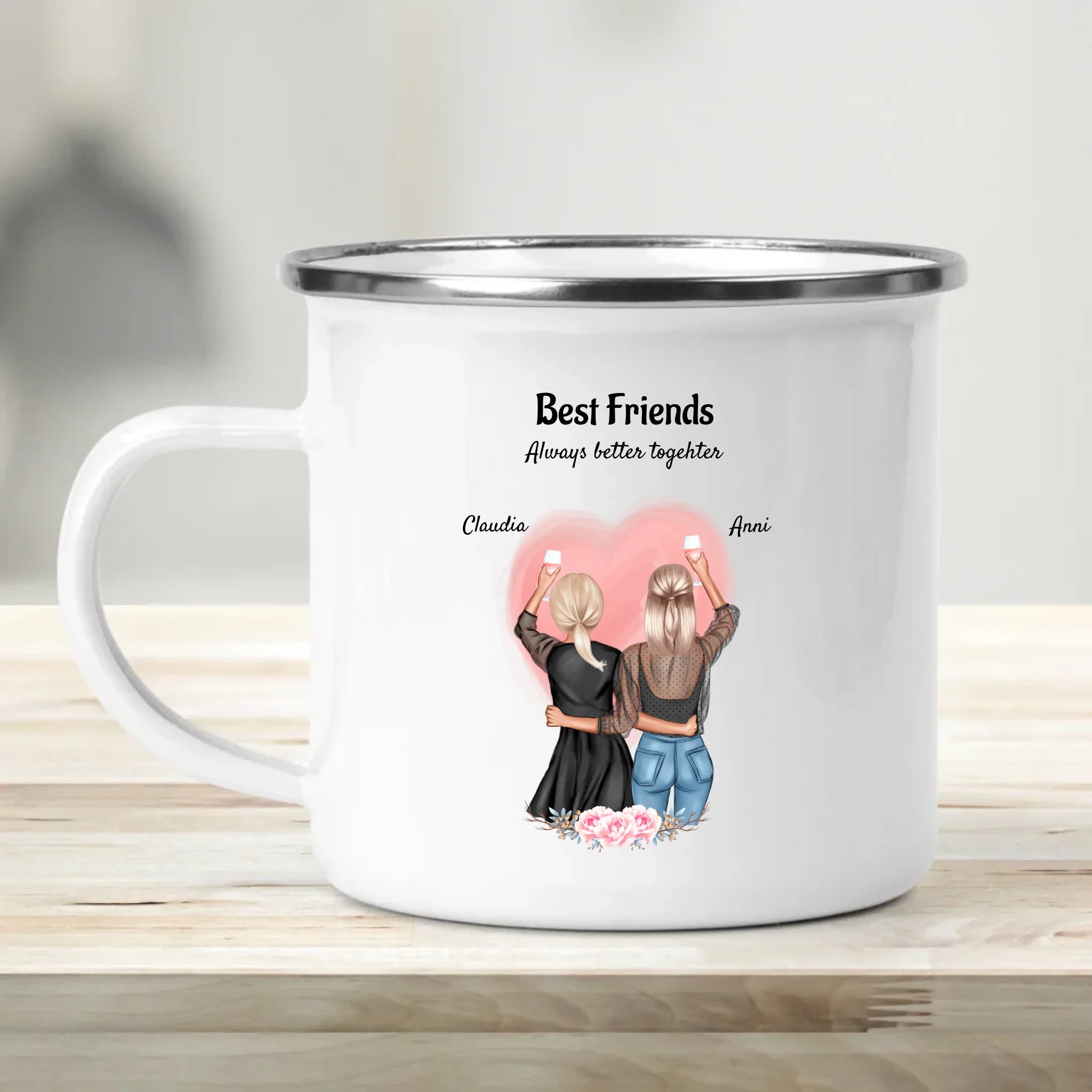 Beste Freundin Tasse Geschenk für 2 Personen - Cantty