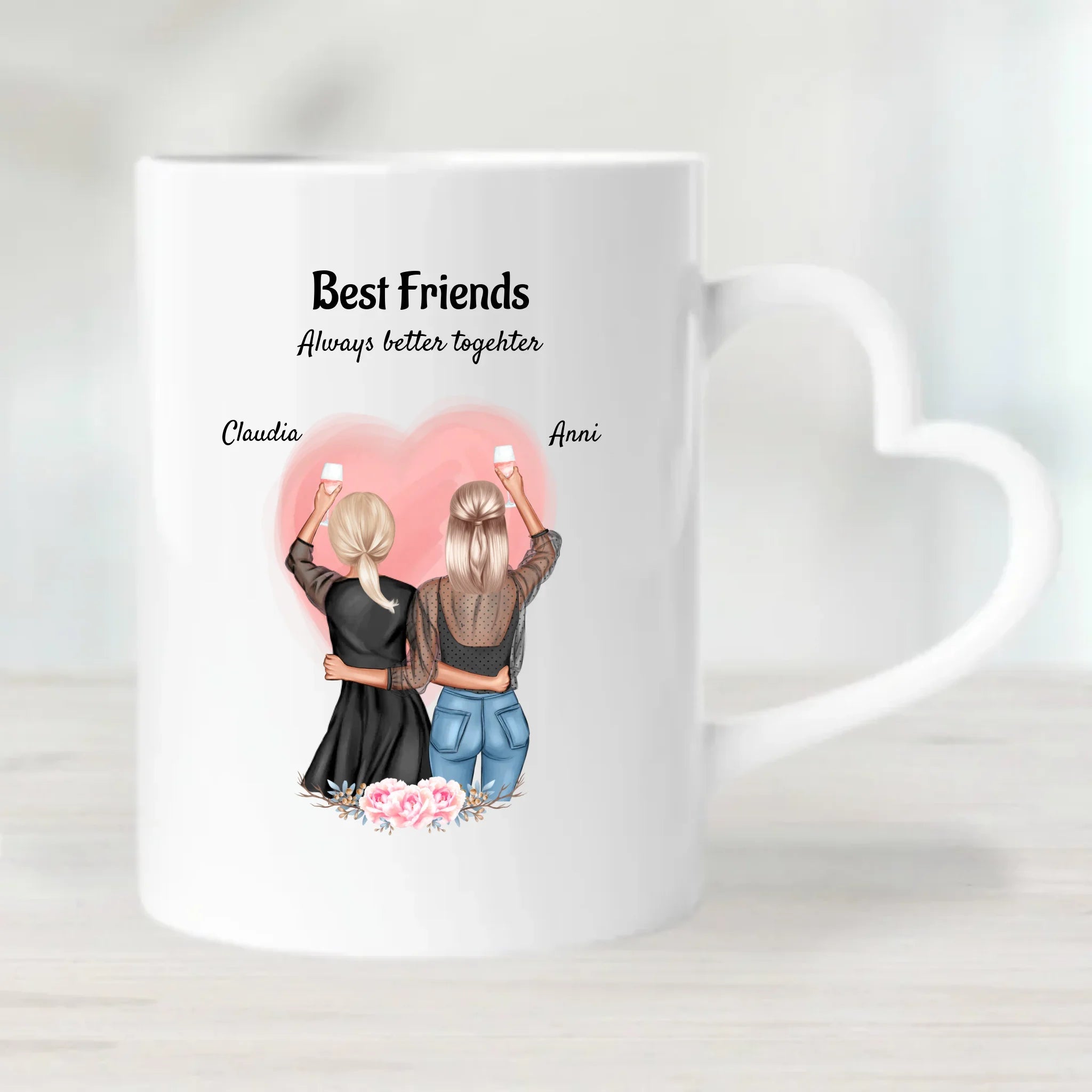 Beste Freundin Tasse Geschenk für 2 Personen - Cantty