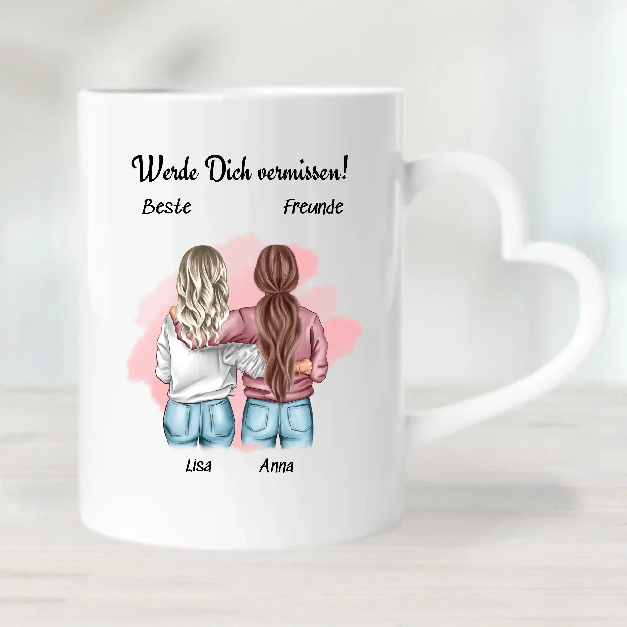 Beste Freundin Tasse Geschenk zum Abschied personalisiert - Cantty