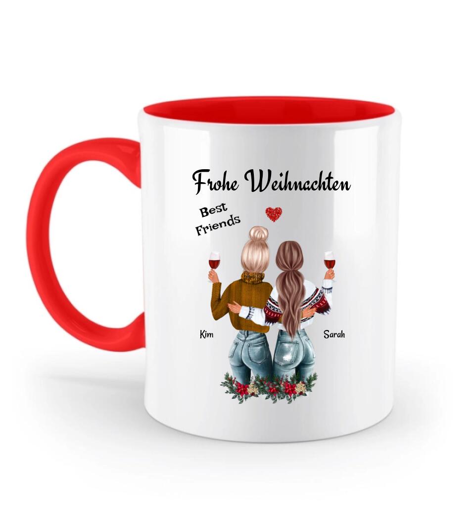 Beste Freundin Tasse Weihnachtsgeschenk personalisiert - Cantty
