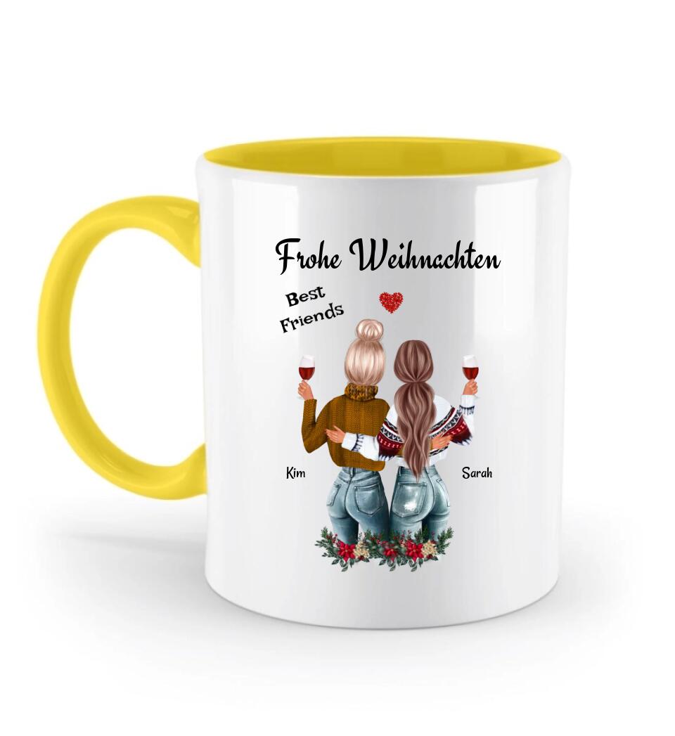 Beste Freundin Tasse Weihnachtsgeschenk personalisiert - Cantty