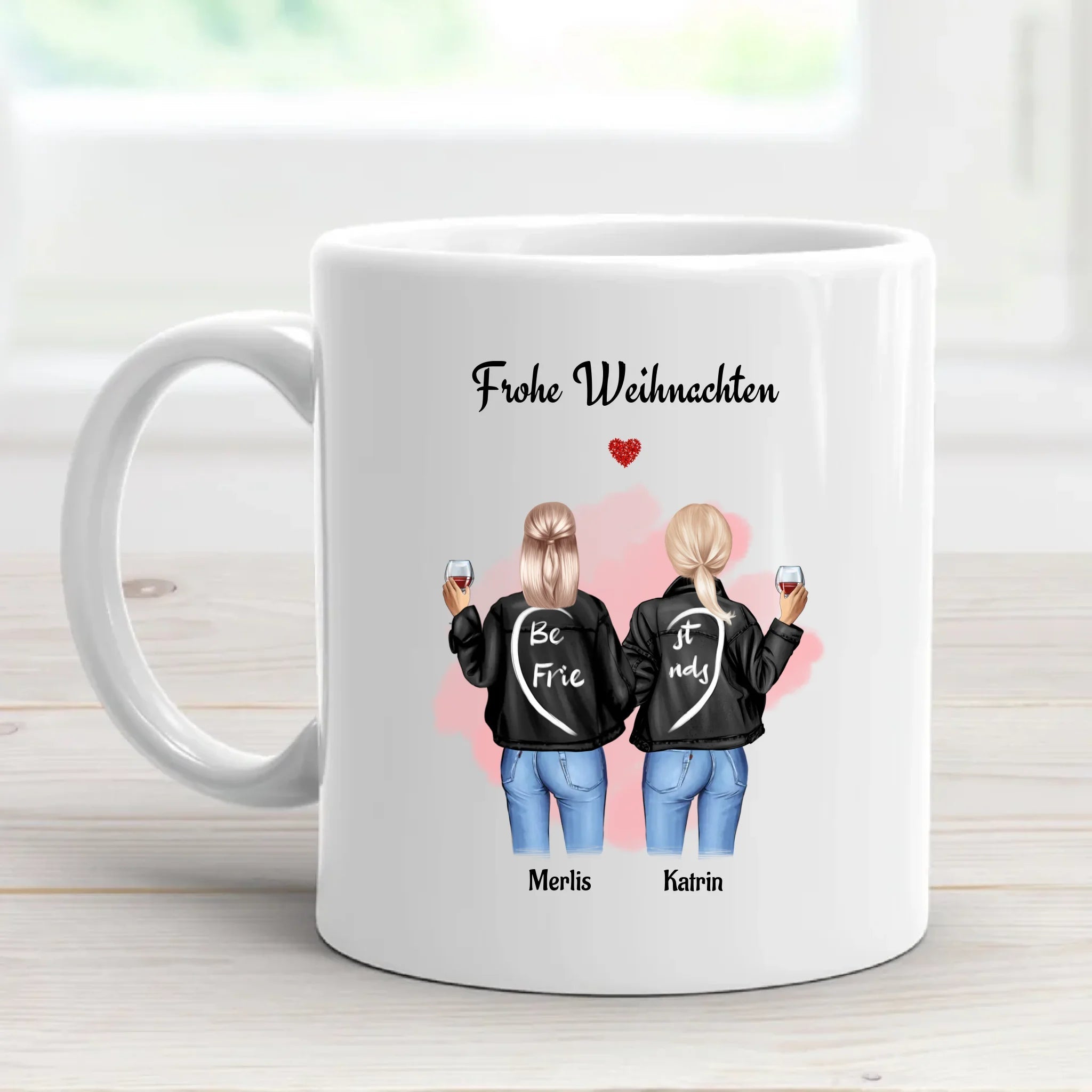 Beste Freundin Weihnachtstasse Geschenk personalisieren - Cantty