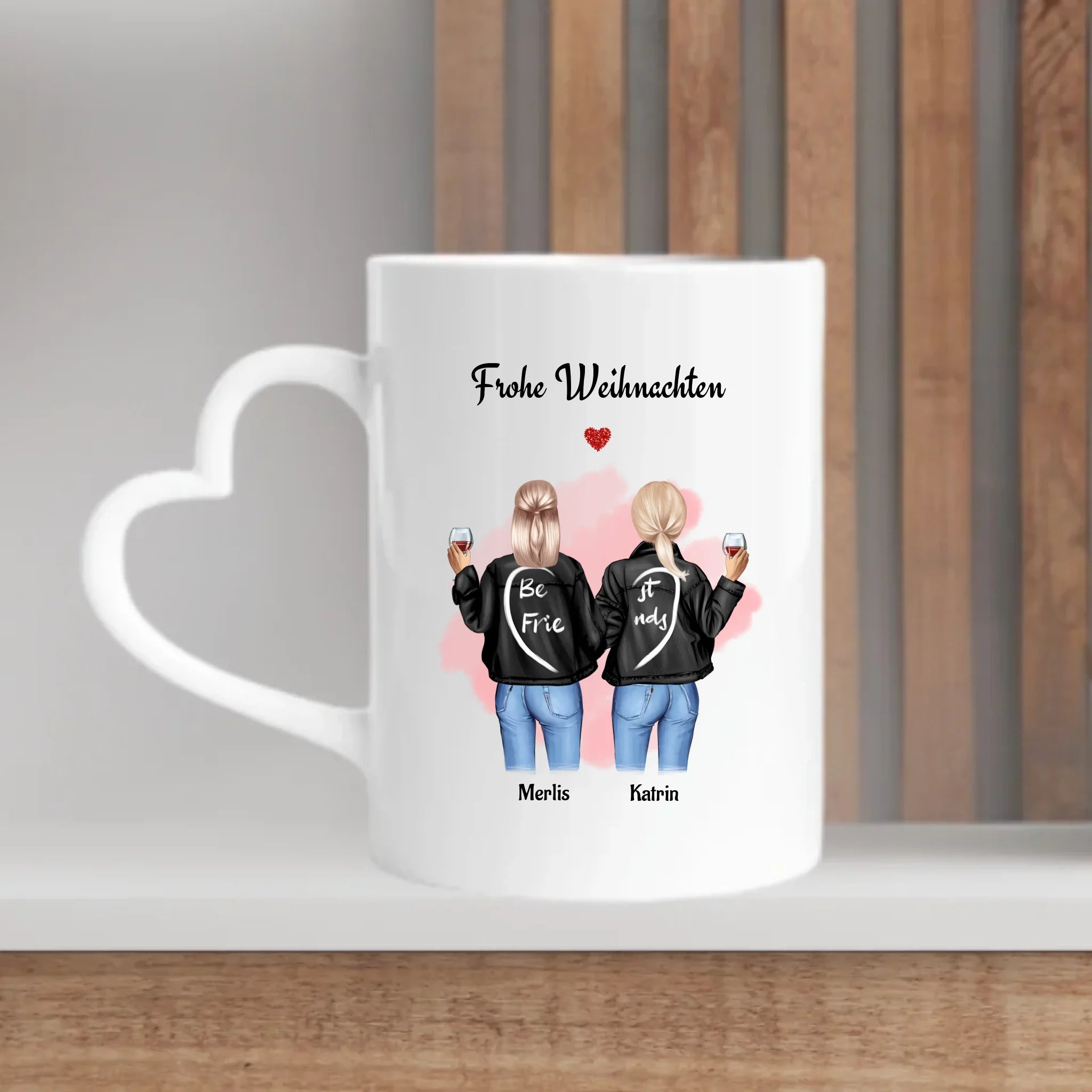 Beste Freundin Weihnachtstasse Geschenk personalisieren - Cantty