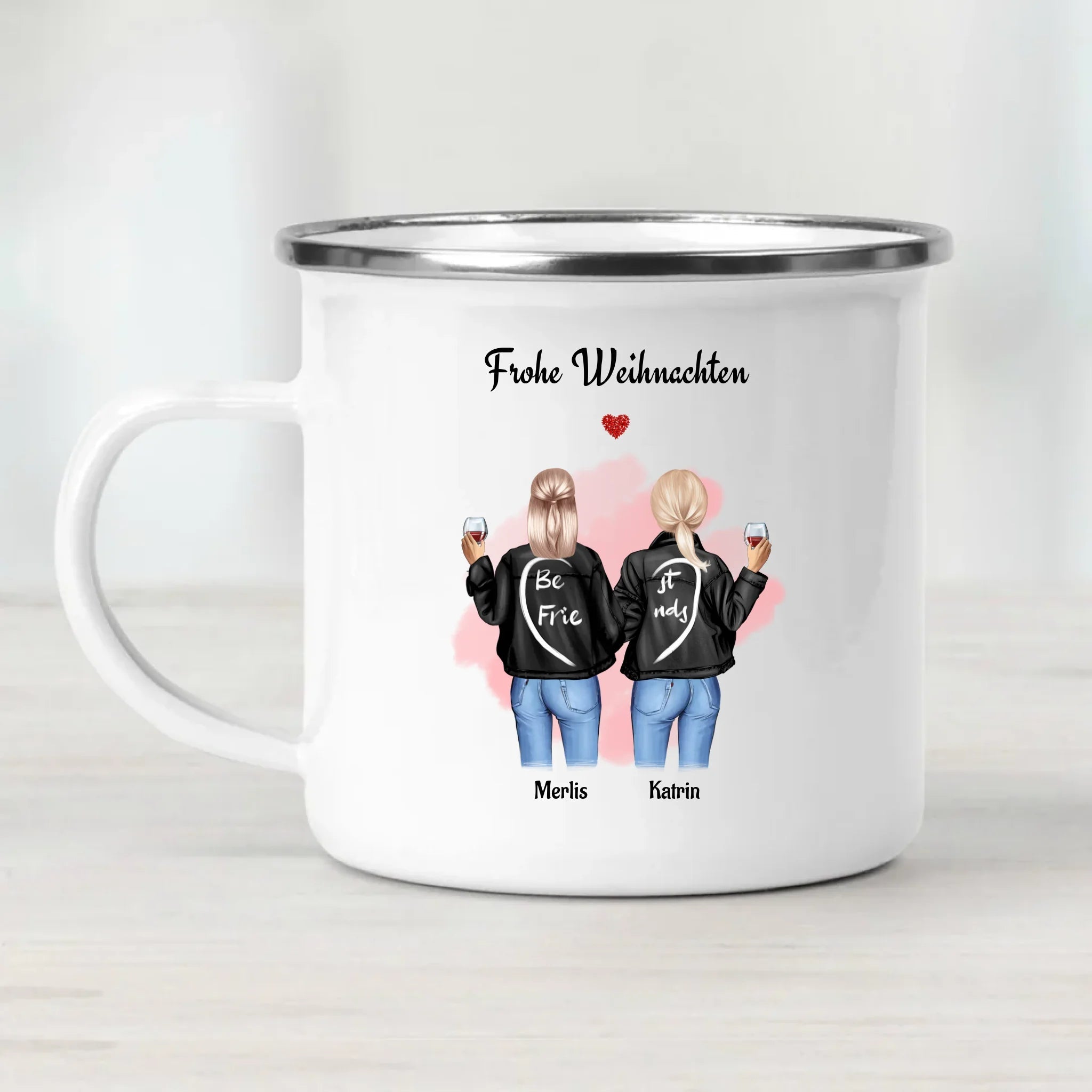 Beste Freundin Weihnachtstasse Geschenk personalisieren - Cantty