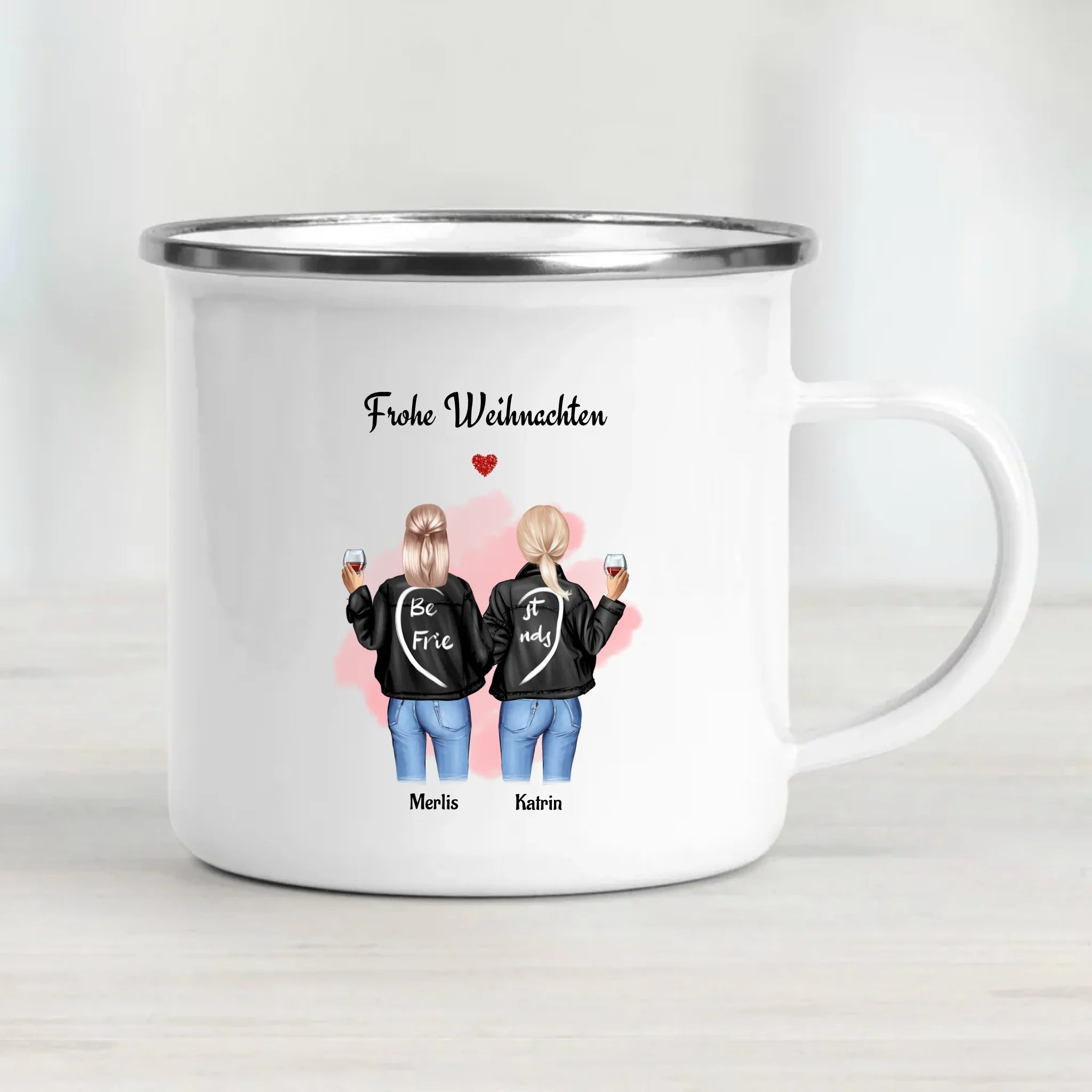 Beste Freundin Weihnachtstasse Geschenk personalisieren - Cantty