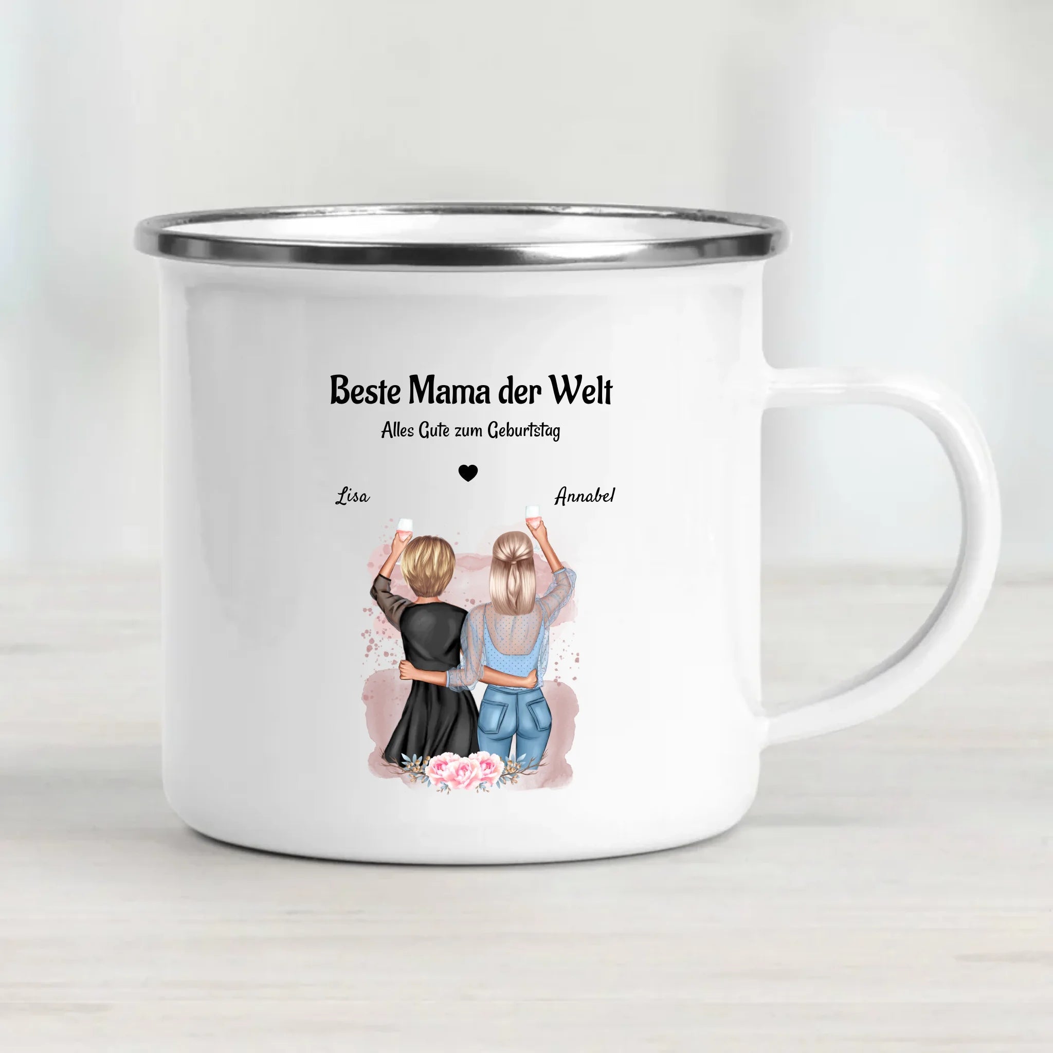 Beste Mama der Welt Geschenk Tasse personalisiert - Cantty