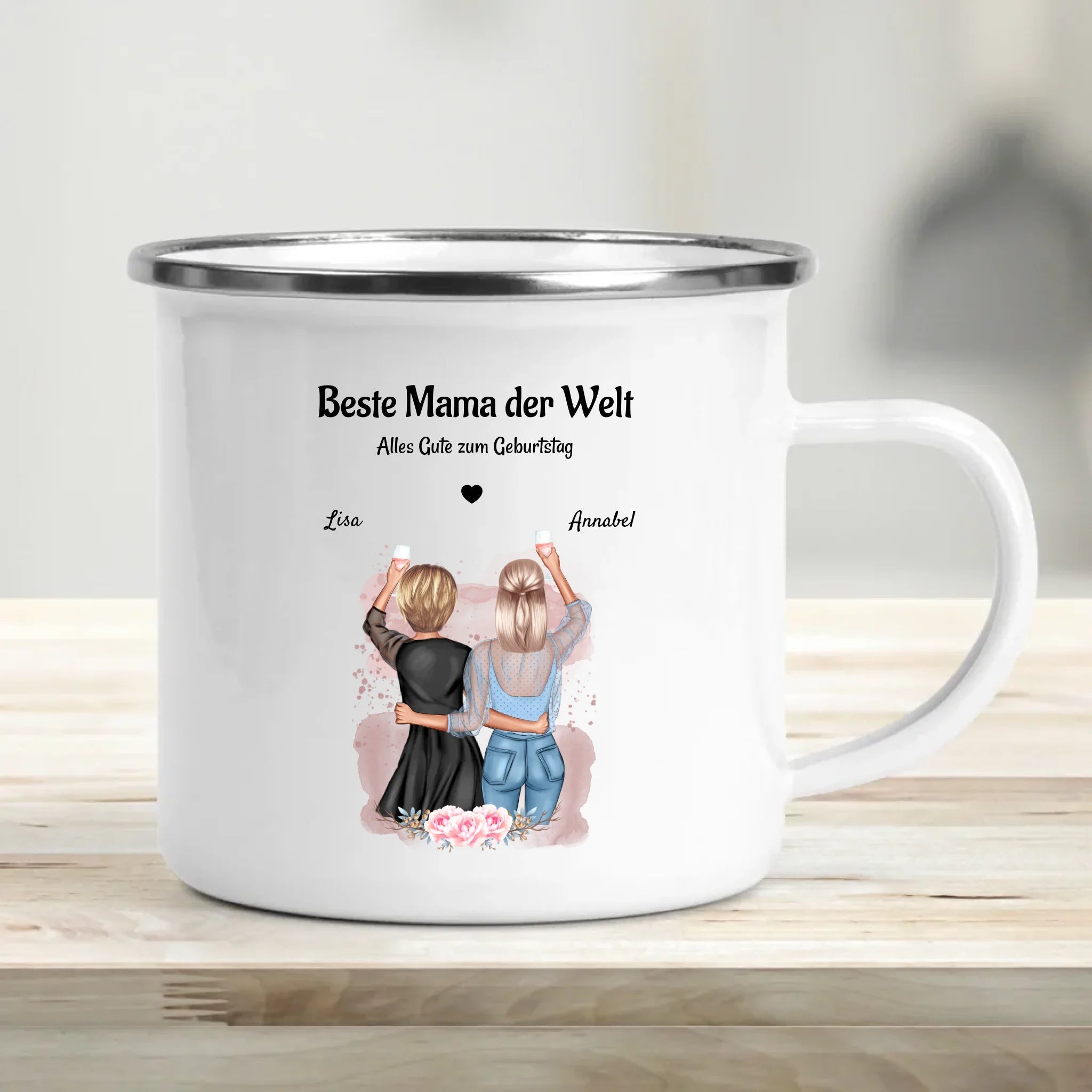 Beste Mama der Welt Geschenk Tasse personalisiert - Cantty