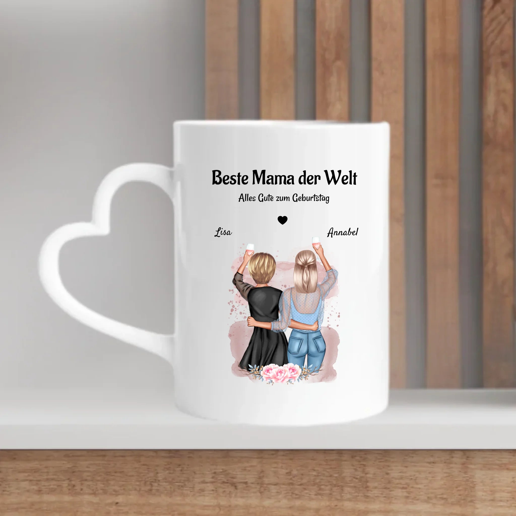 Beste Mama der Welt Geschenk Tasse personalisiert - Cantty