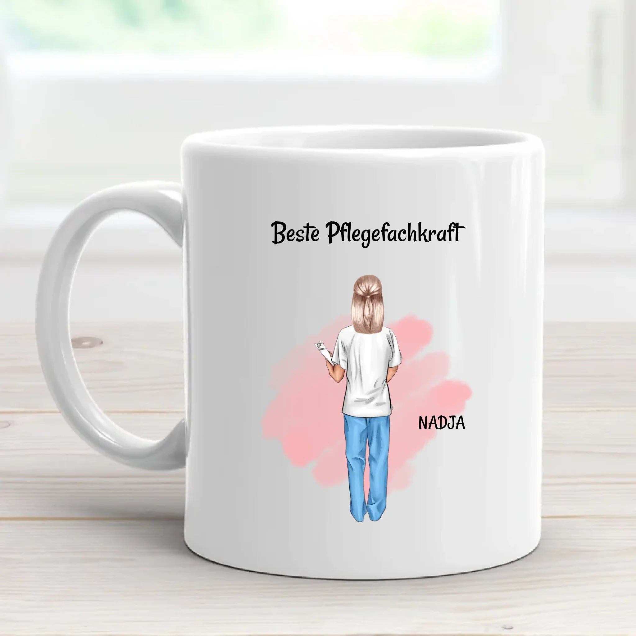 Beste Pflegekraft Tasse Geschenk personalisiert - Cantty
