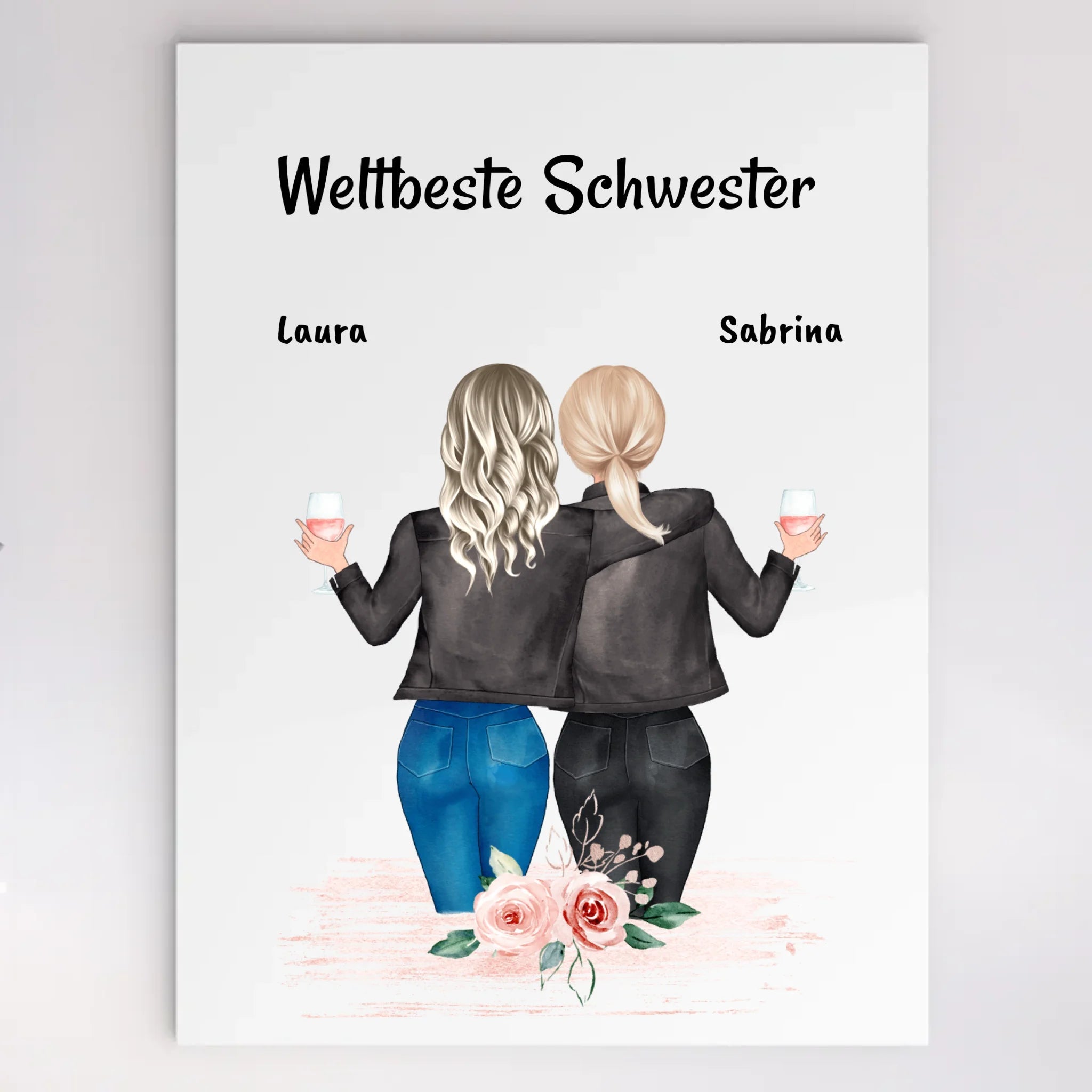 Beste Schwester Geschenk Acrylglas Bild - Cantty