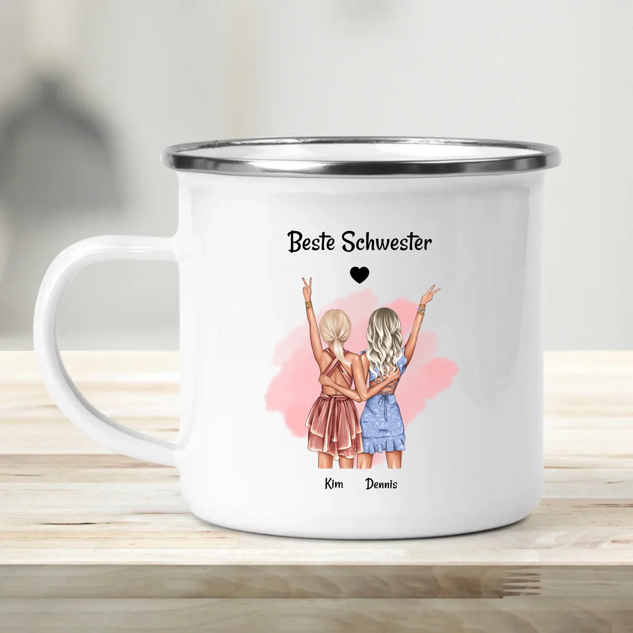 Beste Schwester Tasse personalisiert - Cantty