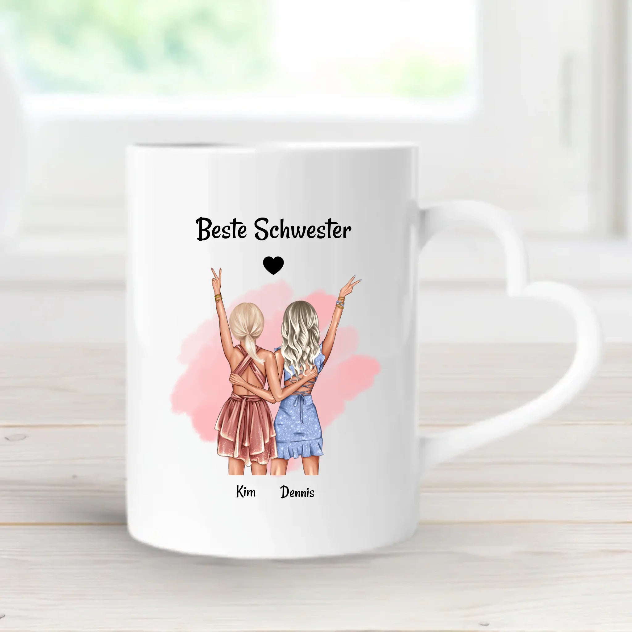 Beste Schwester Tasse personalisiert - Cantty