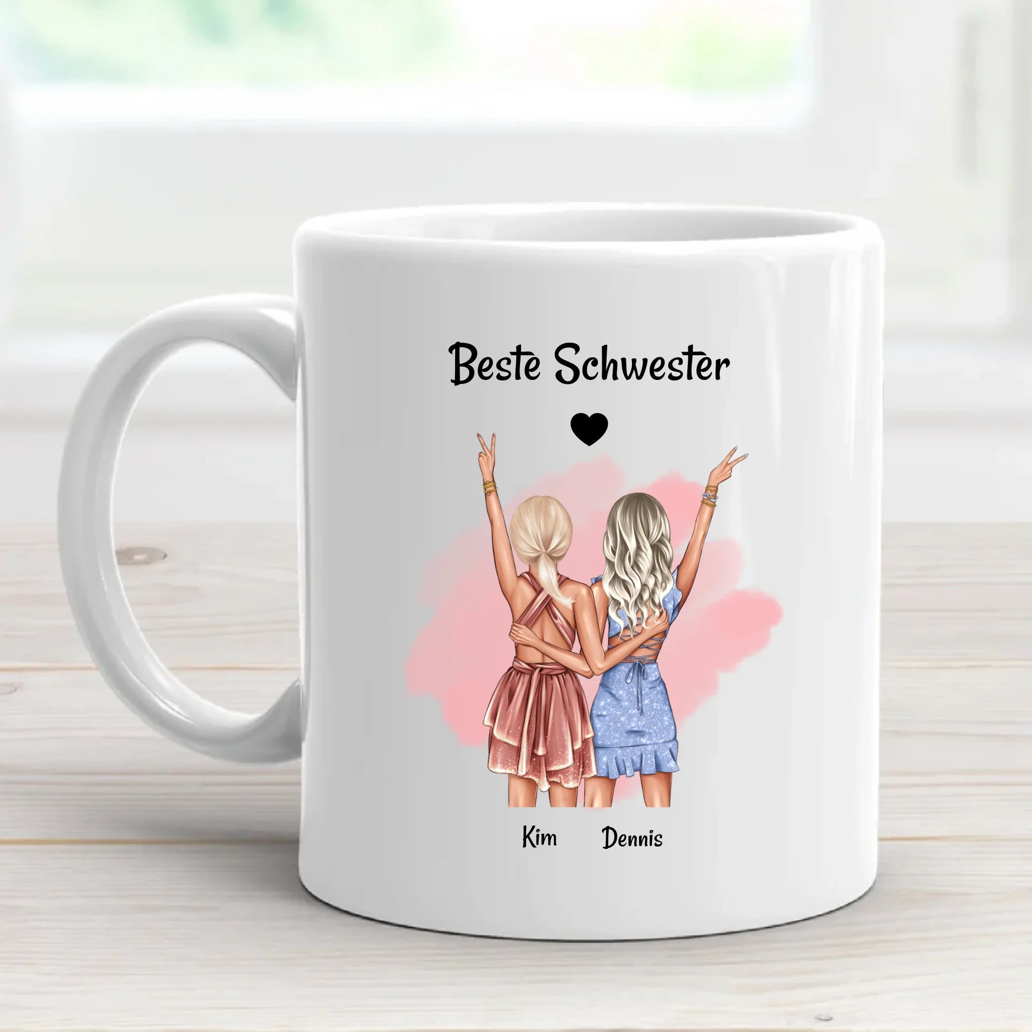 Beste Schwester Tasse personalisiert - Cantty