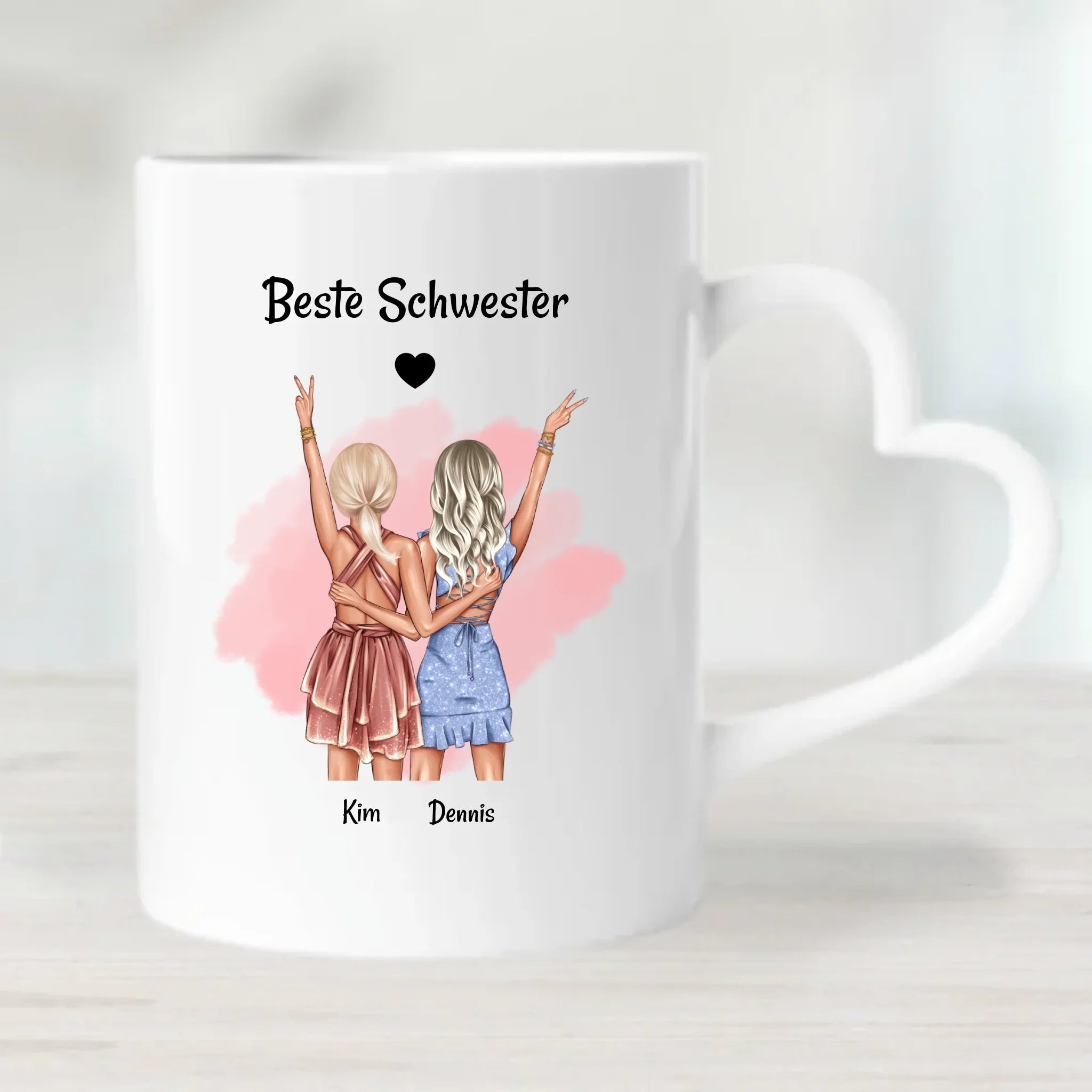 Beste Schwester Tasse personalisiert - Cantty