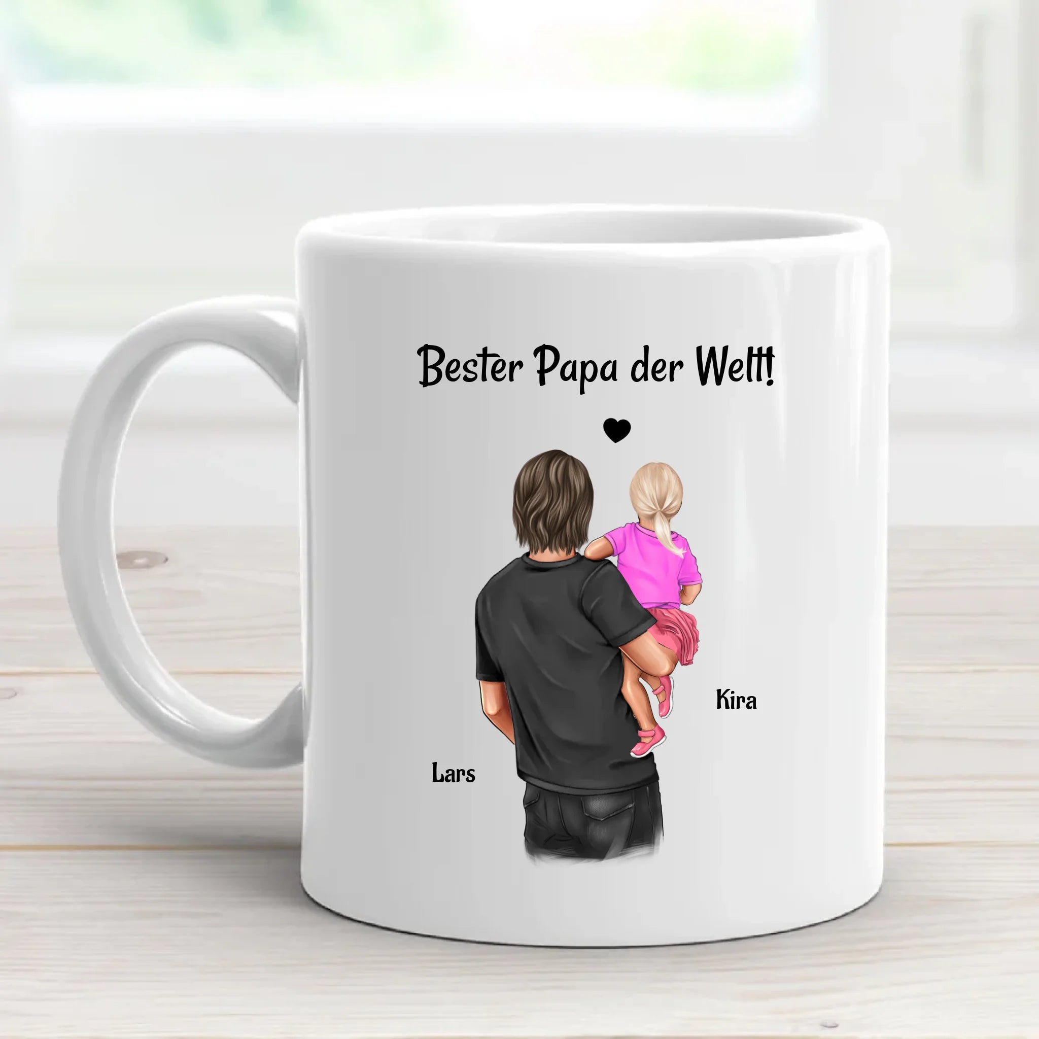 Bester Papa Tasse Geschenk mit kleiner Tochter - Cantty