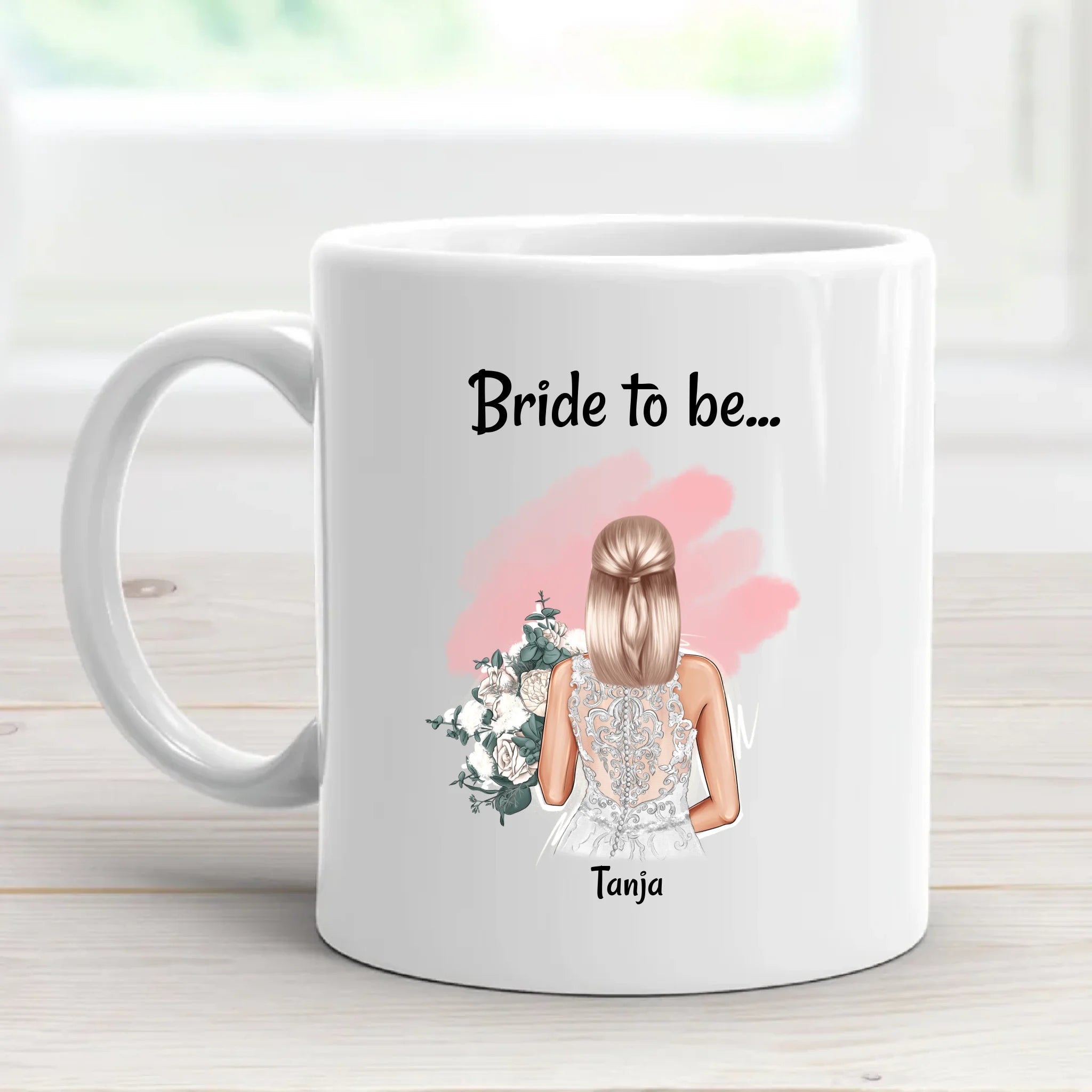 Braut Geschenk Tasse JGA & Hochzeit personalisiert - Cantty