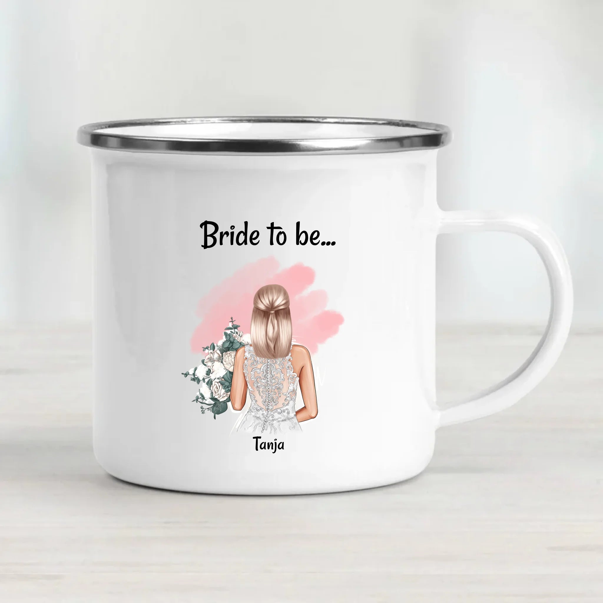 Braut Geschenk Tasse JGA & Hochzeit personalisiert - Cantty