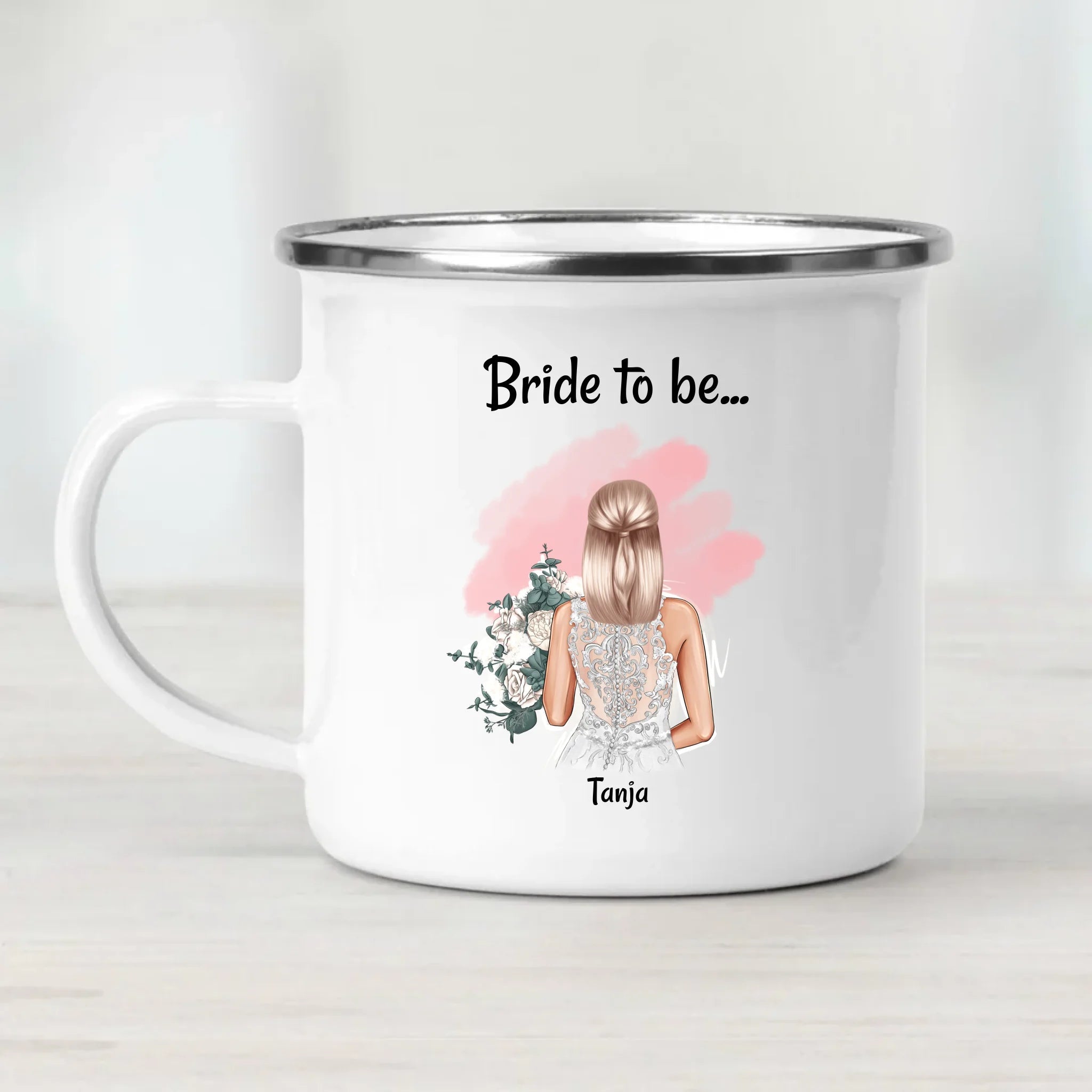 Braut Geschenk Tasse JGA & Hochzeit personalisiert - Cantty
