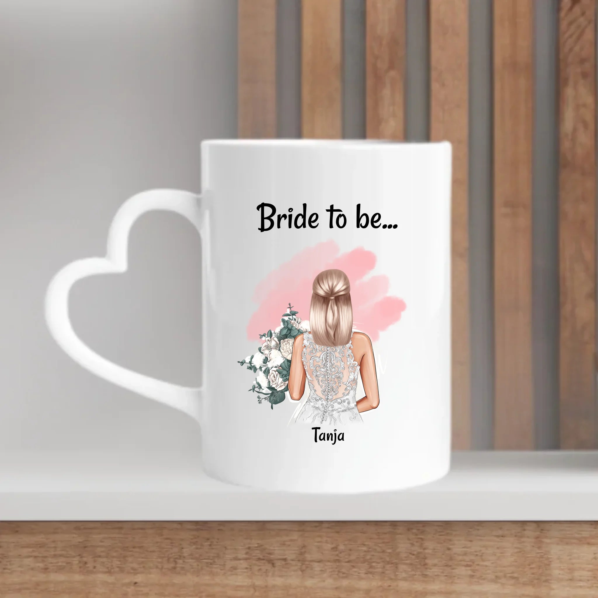 Braut Geschenk Tasse JGA & Hochzeit personalisiert - Cantty